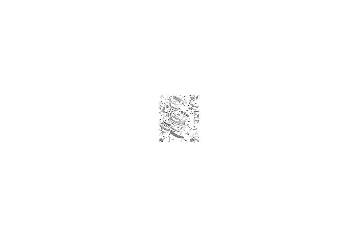 Ön Tampon Panjuru Psa 508 B.M 2019- (Oem No: 9813566480)