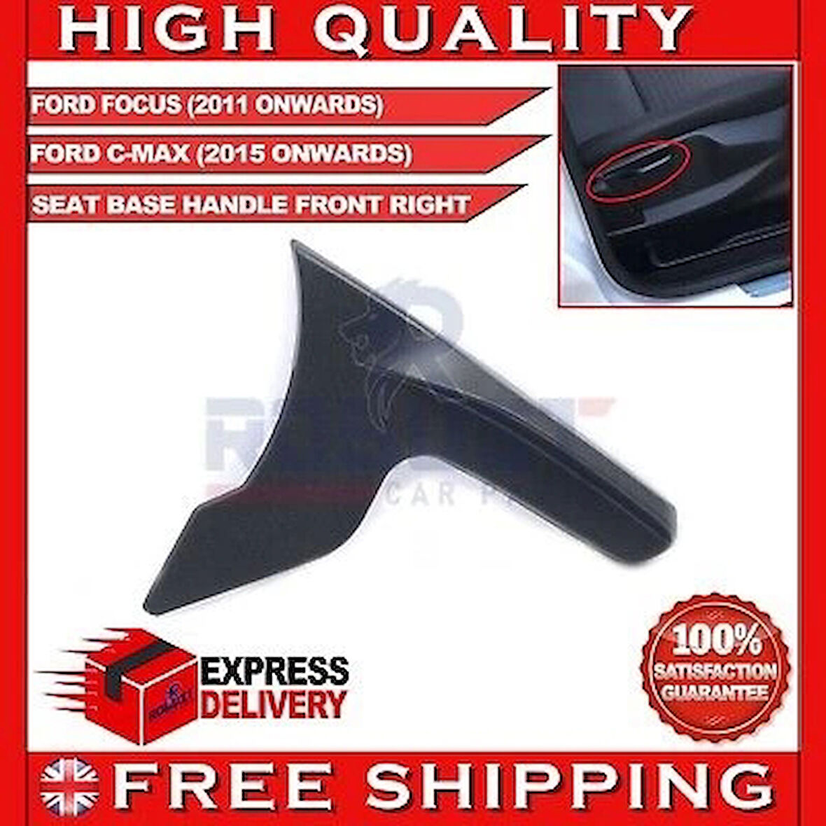 Koltuk Ayar Kolu Sağ Sıyah Ford Focus /Fıesta/Connect Bm 08- (Oem No: 8A61 A61734 Aa35B8)