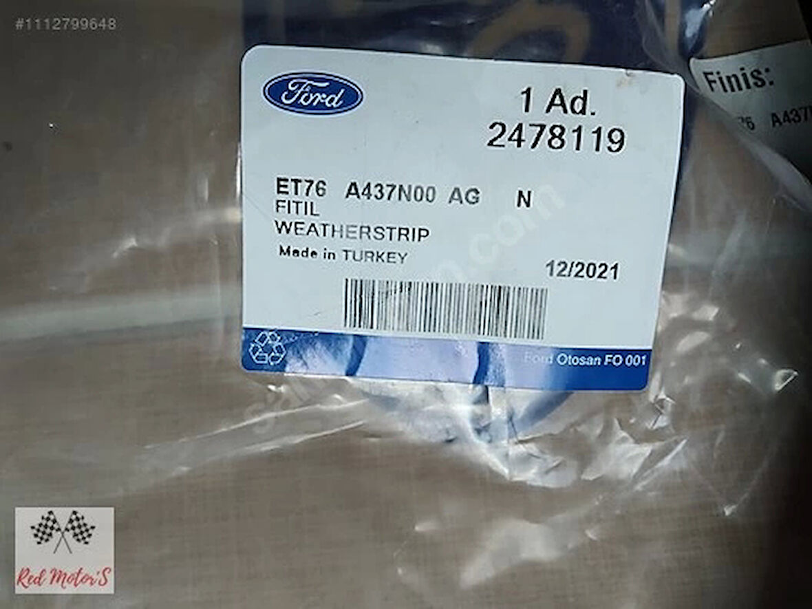 Ford Courier 2014  Bagaj Kapak Fitili Tek Kapı (Oem No:Et76A437N00Ae)