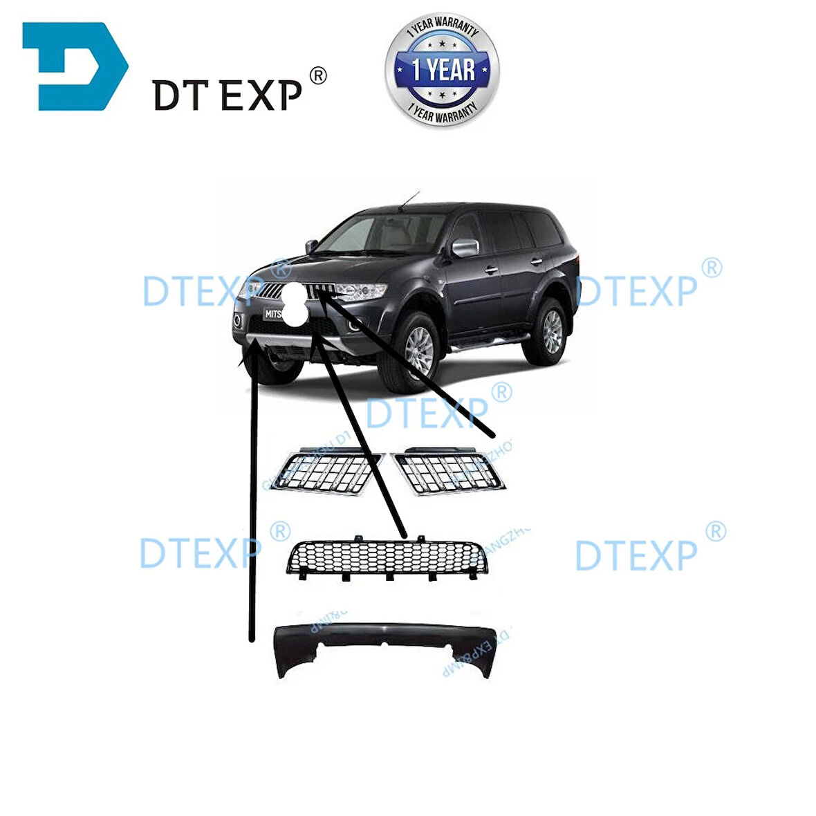 Tampon Alt Parça Ön L200 10-13 (Karlık)  Siyah (Oem No: 6400B344)