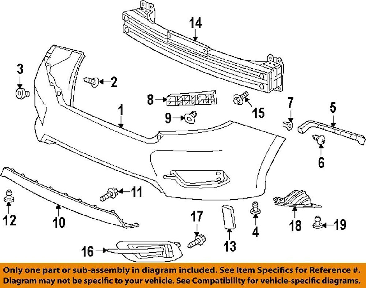 Tampon Bağlantı Braketi Cıvıc Arka 16-22 Fc5 Sol (Oem No: 71555-Tba-A00)