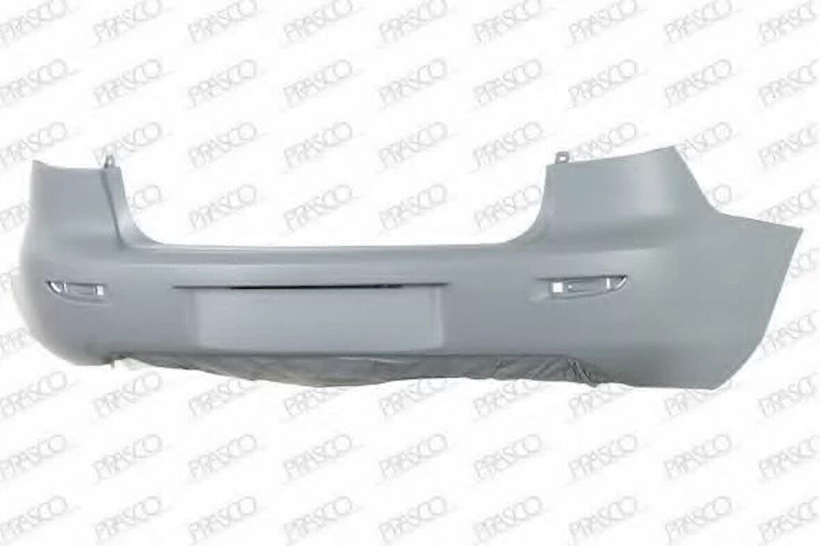 2003-2006 Mazda 3 Sd Arka Tampon Siyah (Plaka-Reflektör Delikli Tyg) (Adet) (Oem No:Bn8V50221Faa)