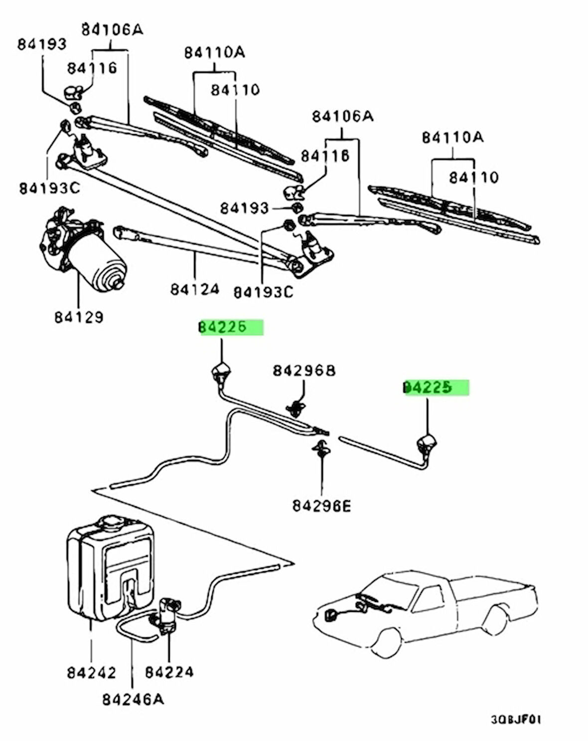 Su Fıskiye Memesi L200  90-06 / Lancer  88-92 / Proton (Oem No: Mb415616)