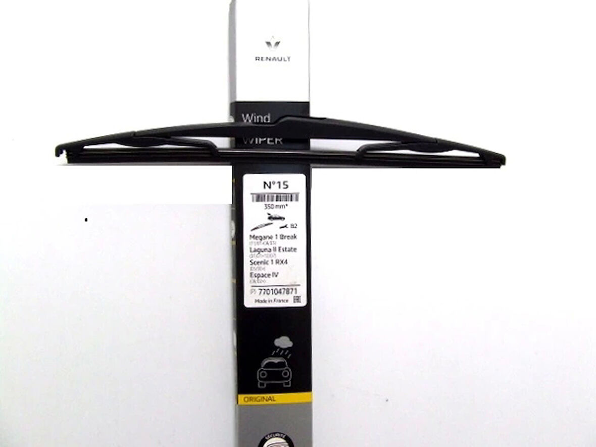 Silecek Süpürgesi Arka Partner / P106 / P206 / P307 / Saxo / C3 / Berlıngo / Megane Sw / Logan / Duster / Scudo / Tourneo / Courıer / Clıo Iıı / Megane Iıı 00Sonrası H353 (350Mm) 14 (Oem No: 7701047871)