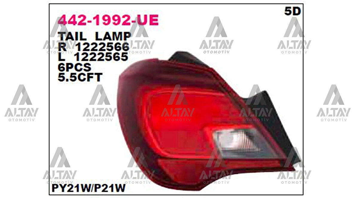 Stop Lambası Dış Corsa E 2015 Sonrası Sol (Oem No:1222565)