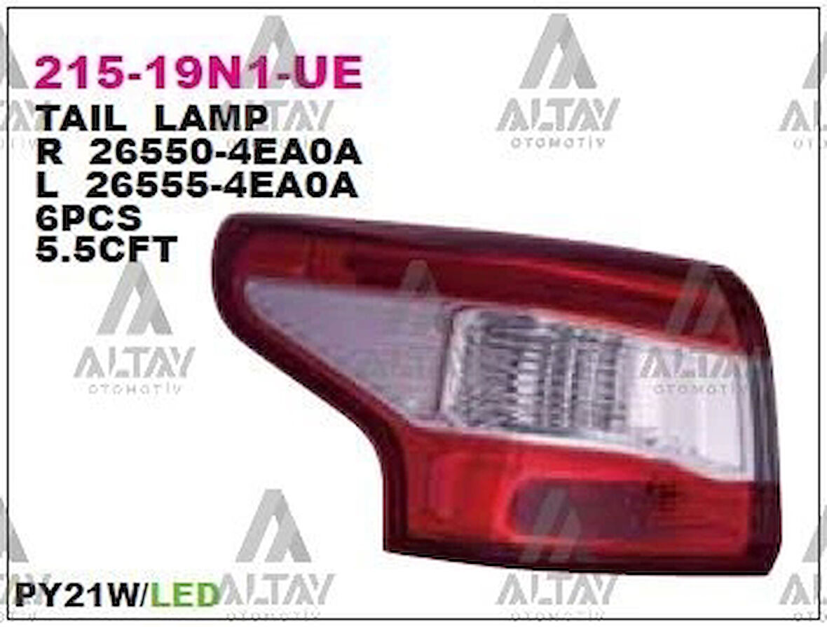Stop Lambası Qashqai 2014 Sonrası Ledli Sağ (Oem No:265504Ea0A)