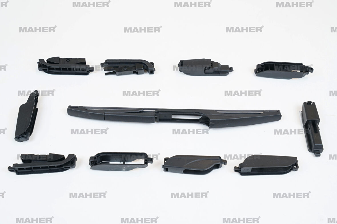 Silecek Süpürgesi Plastik Tip 10 Aparatlı 11 Arka (280Mm)