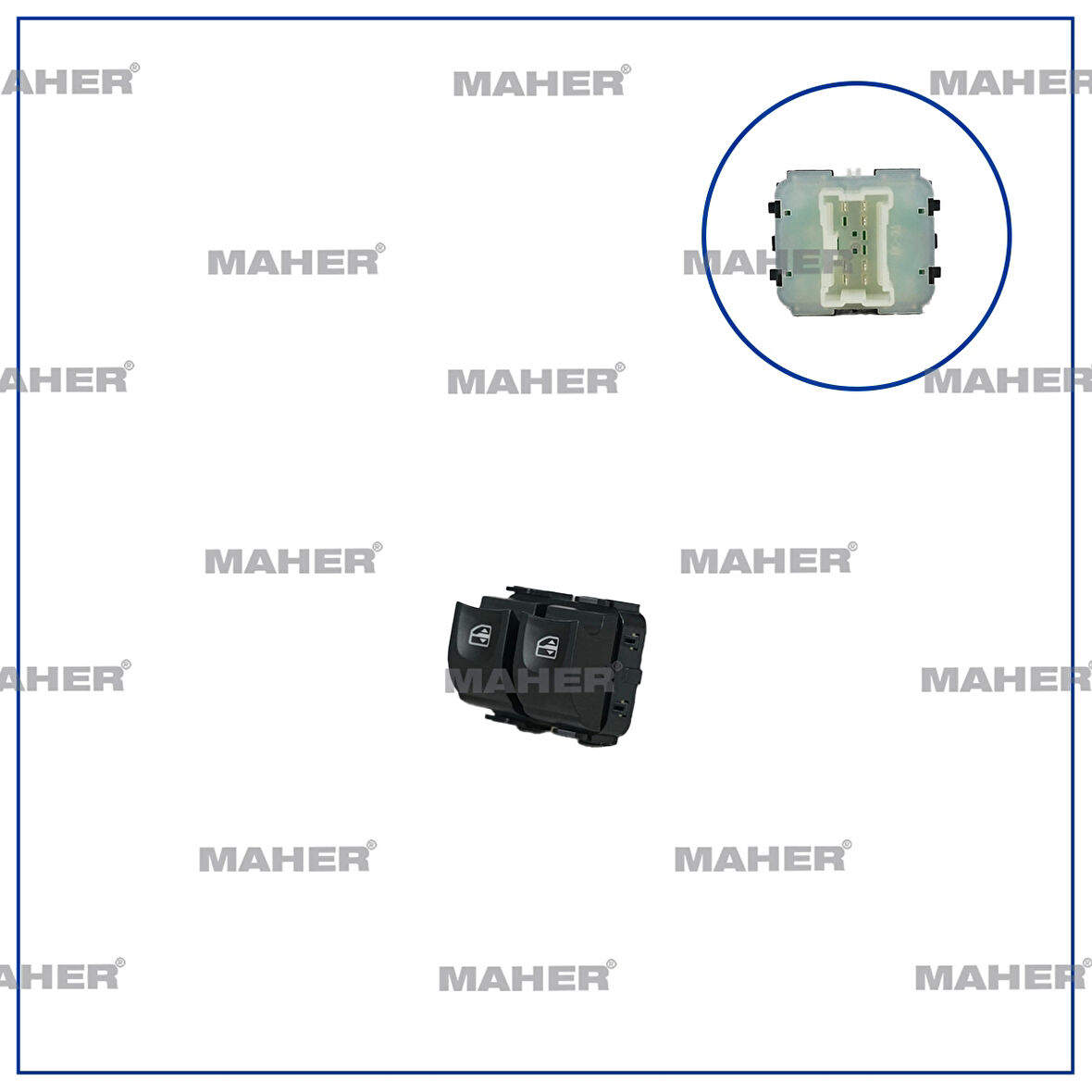 Dügme Cam Açma Kangoo Iıı / Logan Iı / Sandero Iı / Dokker / Duster / Lodgy (Çıftlı) Turuncu Isık Sol (Oem No:254110431R)