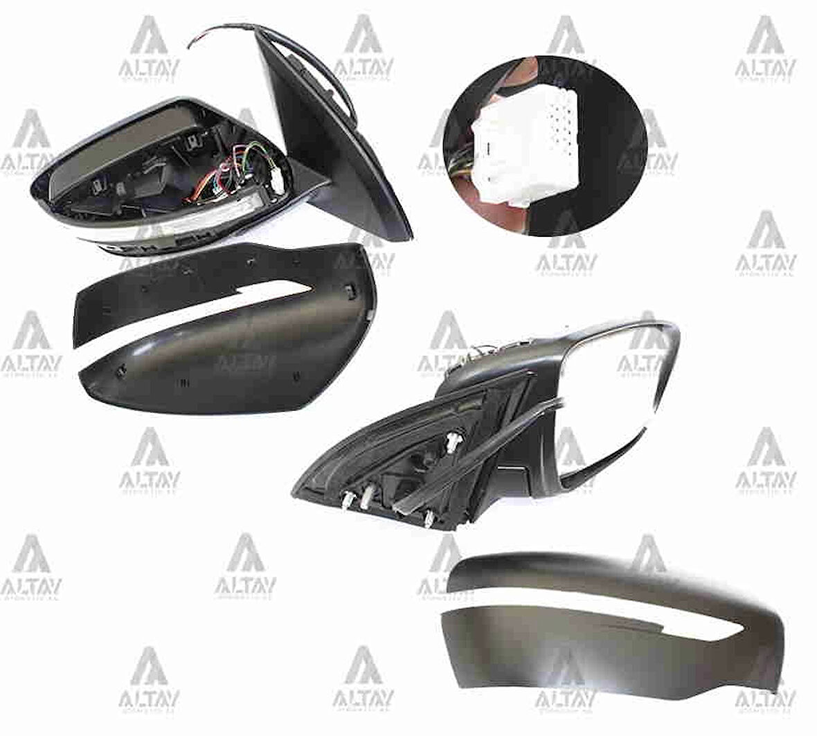 Ayna Dış Dikiz Qashqai 2014 Sonrası Elektrikli Sinyalli Isıtmalı Otomatik Katlanır Sağ (Oem No:963014Eh6E)