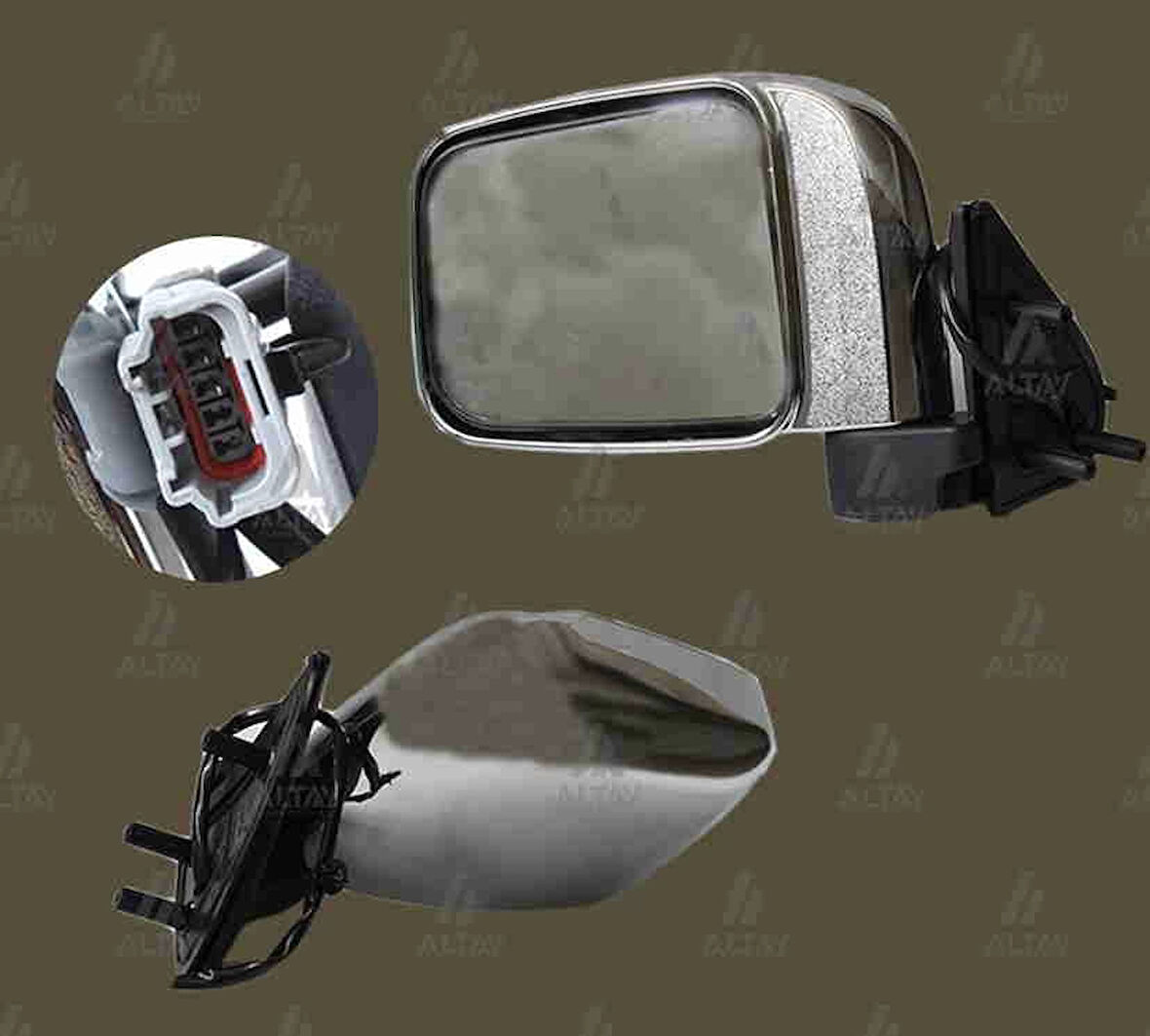 Ayna Dış Dikiz Pıckup 2003 Sonrası Yd25 Elektrikli Krom Sol (Oem No:963023S420)