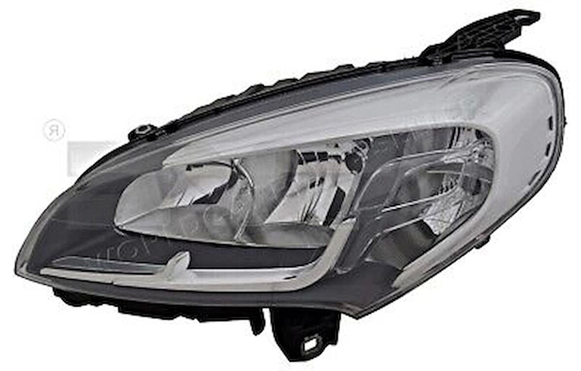 Fiat Doblo Iv 2015- Far Sol Krom ( Motorlu ) ( 1 X H7 /1 X H1 / 1 X Wy 21W / 1 X W21/5 ) (Oem No:52109259)