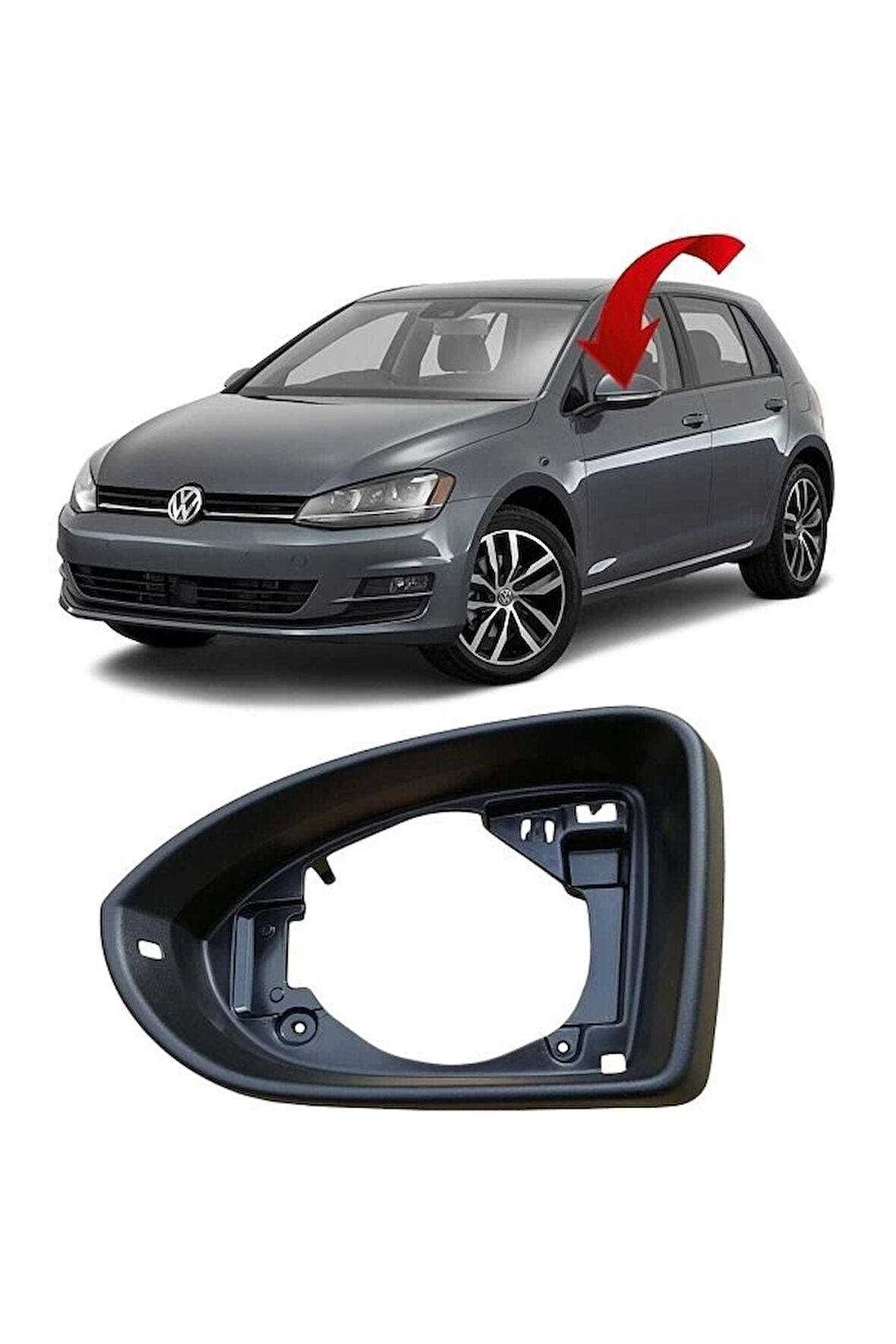 Vw Golf7 2013- Ayna Çerçevesı Sol  (Oem No:5G0857601)