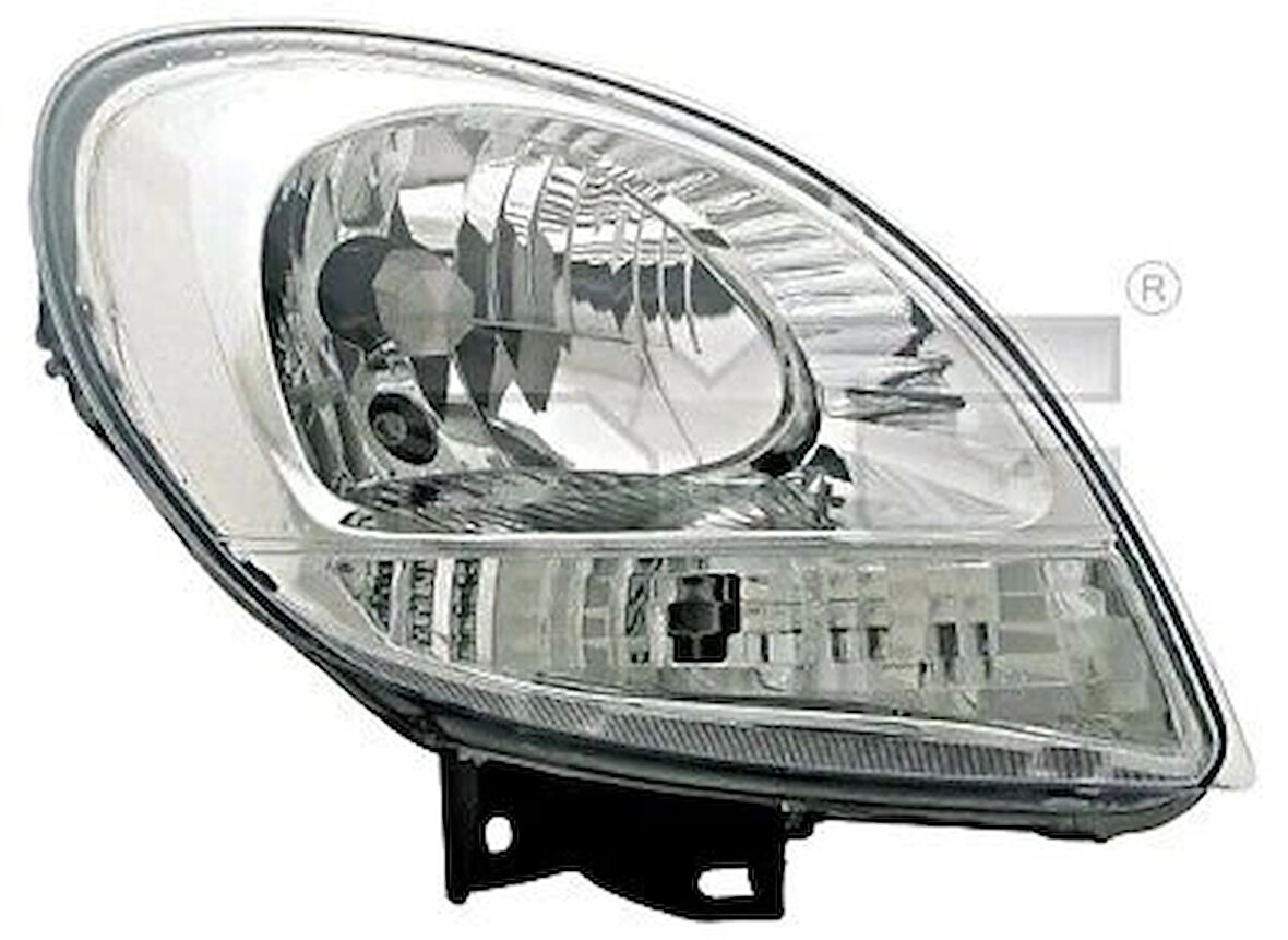 Far Kangoo 2003-2007 Motorlu Sol Beyaz Sinyalli (Oem No:8200236590)