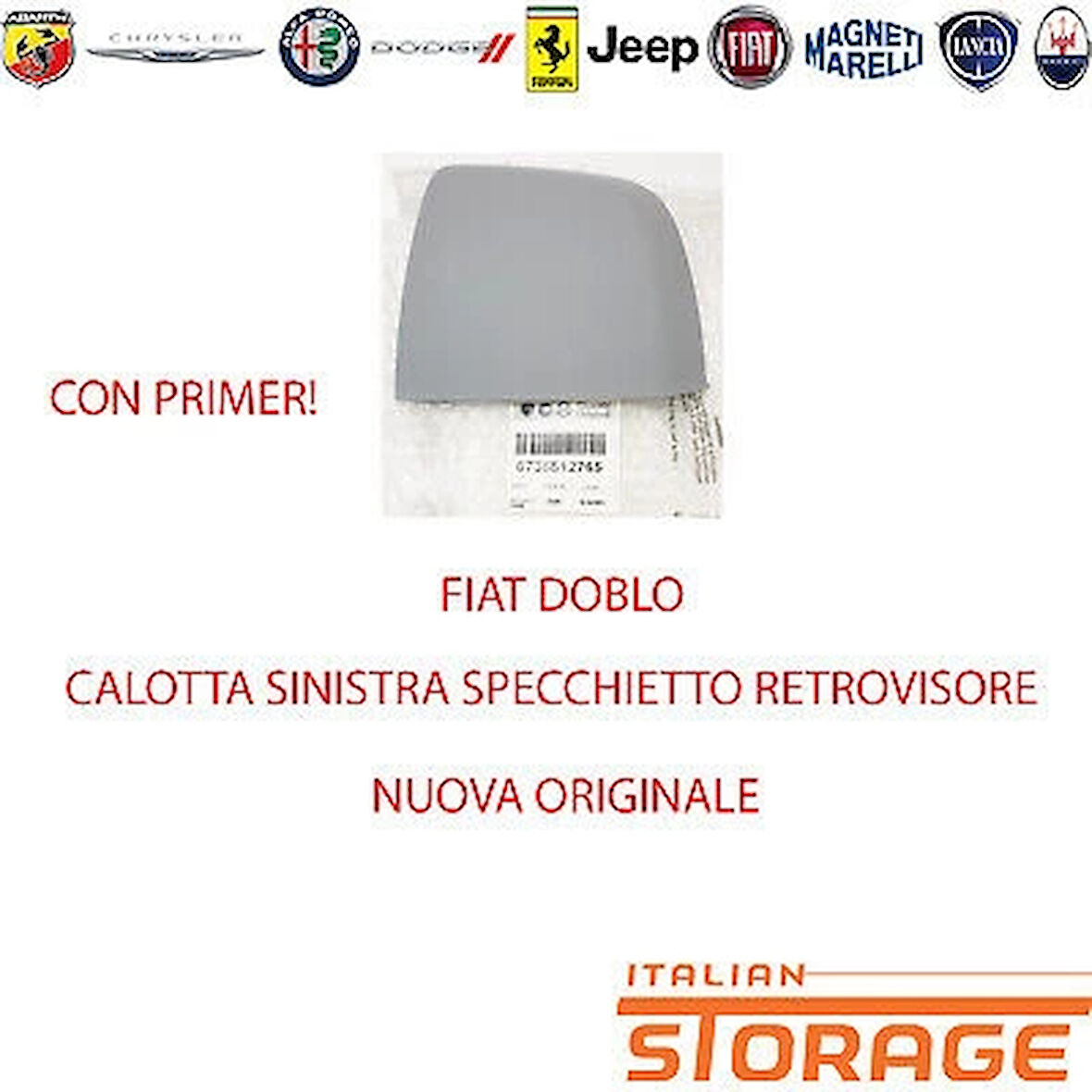 Fiat Doblo Iıı-Combo D 2010- Ayna Kapağı Sol Astarlı (Oem No:735512765)