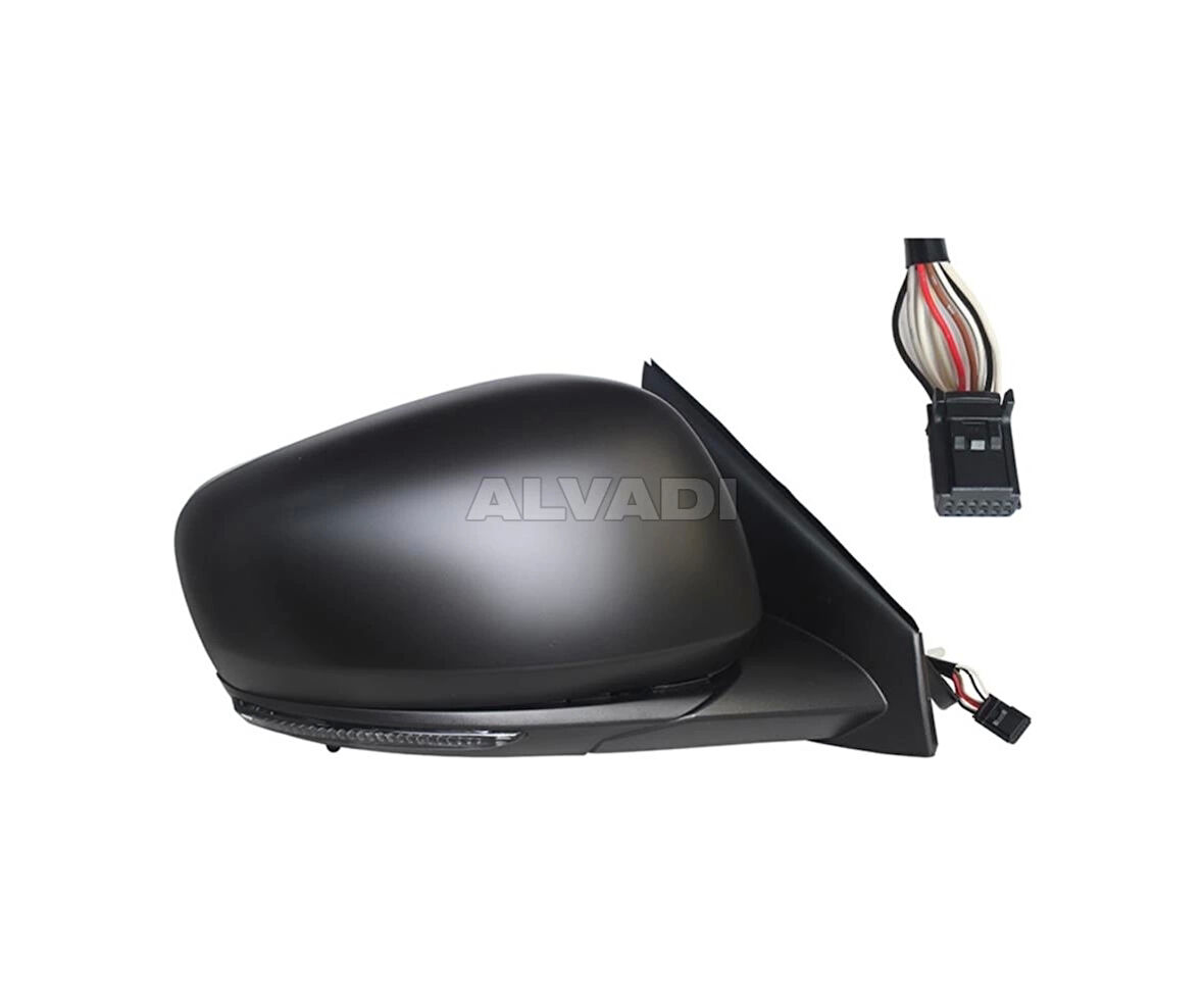 Renault Kadjar 15 - Dış Dikiz Aynası Sağ Elektrikli Isıtmalı, Yanıp Söner, Astarlı Kapak, Sıcaklık. Sensör, Dısbükey Cam  (Oem No:963018865R)