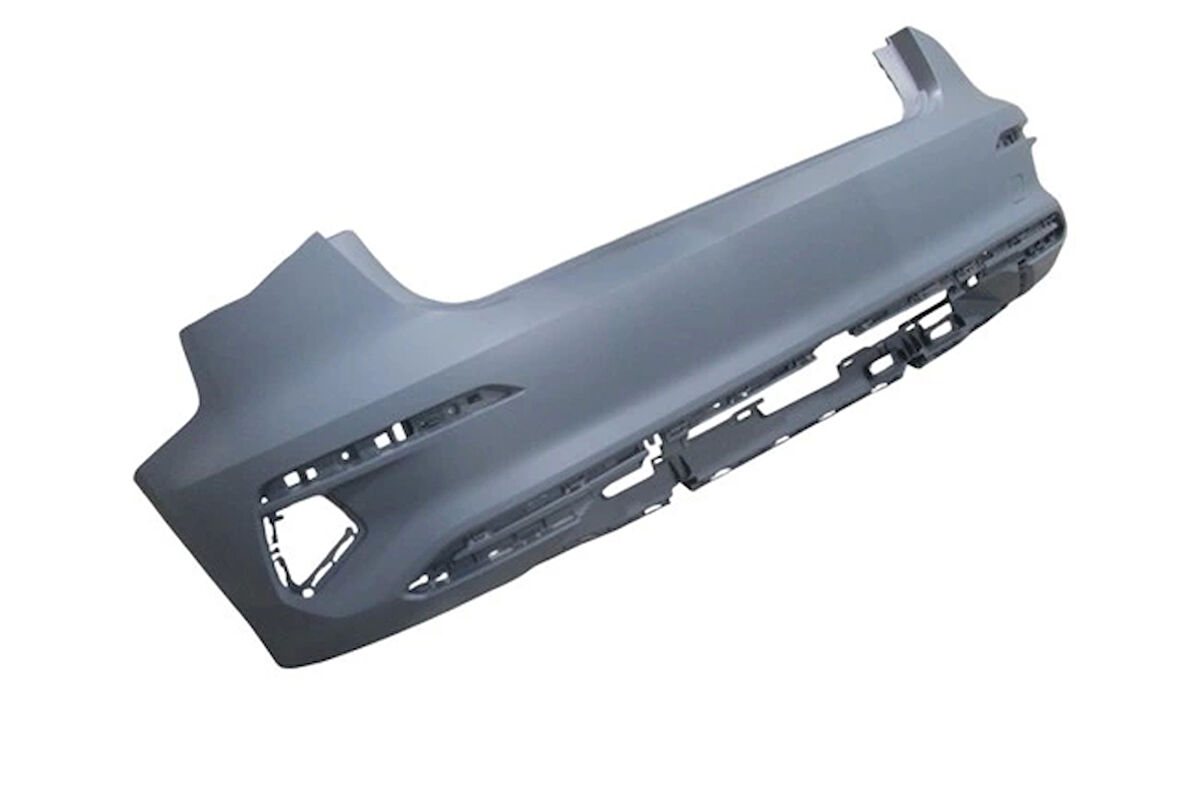 Audi  A3  Sb- 2021-2024  Arka Tampon Astarlı Gri Sensör Deliksiz (Çeki Demiri Kapaklı)(Tyg) (Oem No:8Y4807067Gru)