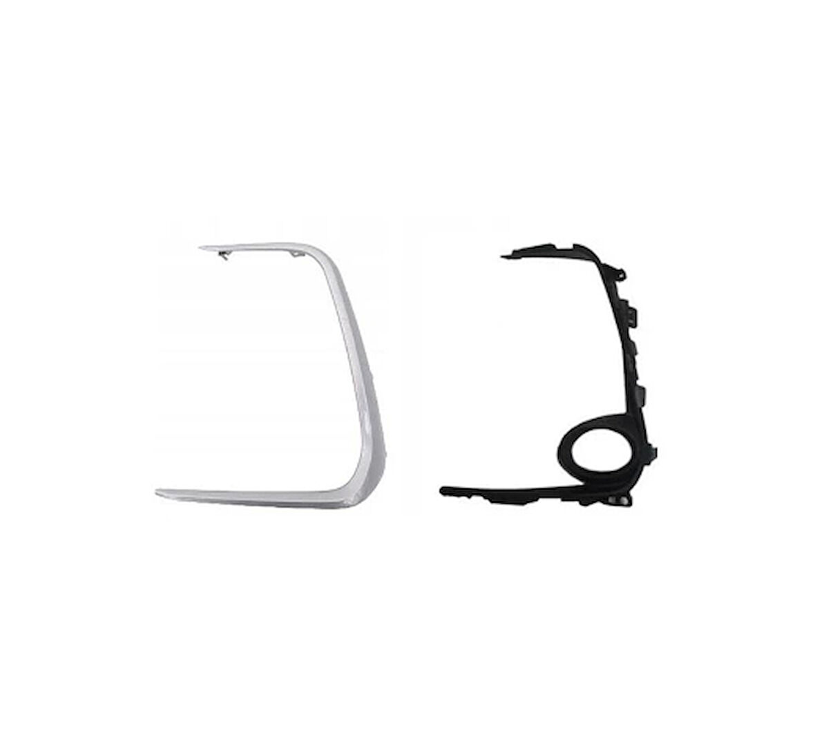 Toyota Corolla- E210- 2019-2024  Sis Lamba Kapağı Sol Sis Delikli Nikelajlı İç Dış Set (2 Parça) (Oem No:5212602391)