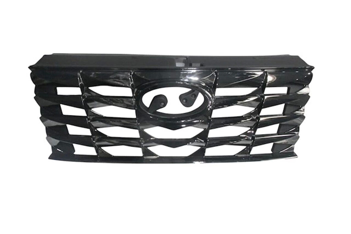 Hyundai Tucson- 2021-2023  Ön Panjur Nikelajlı Parlak Siyah (Tyg) (Oem No:86350N7100)