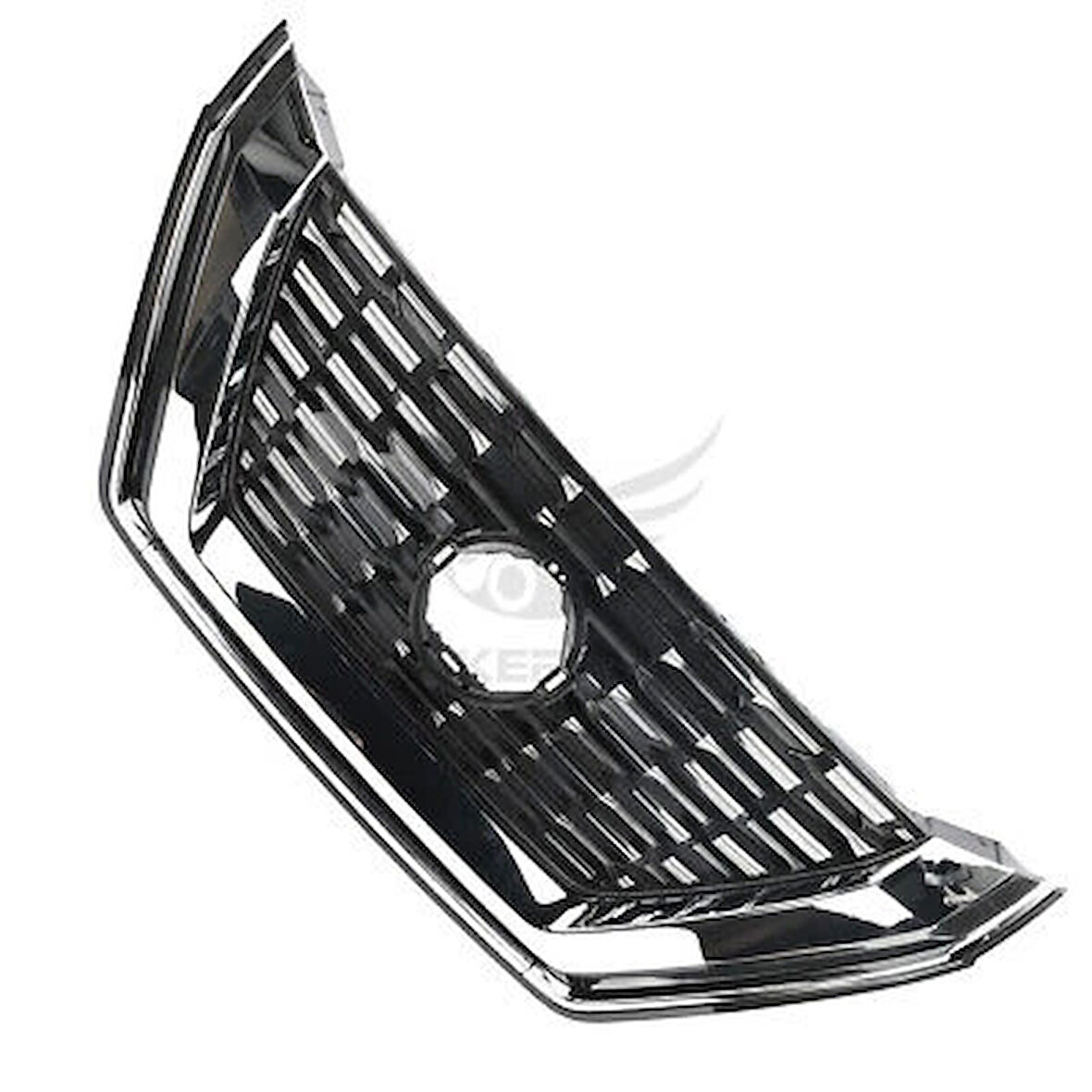 Nissan X Traıl- 2022-2023  Ön Panjur Siyah/Nikelaj Çıtalı Kamera Deliksiz (Tyg) (Oem No:623106Ra0A)