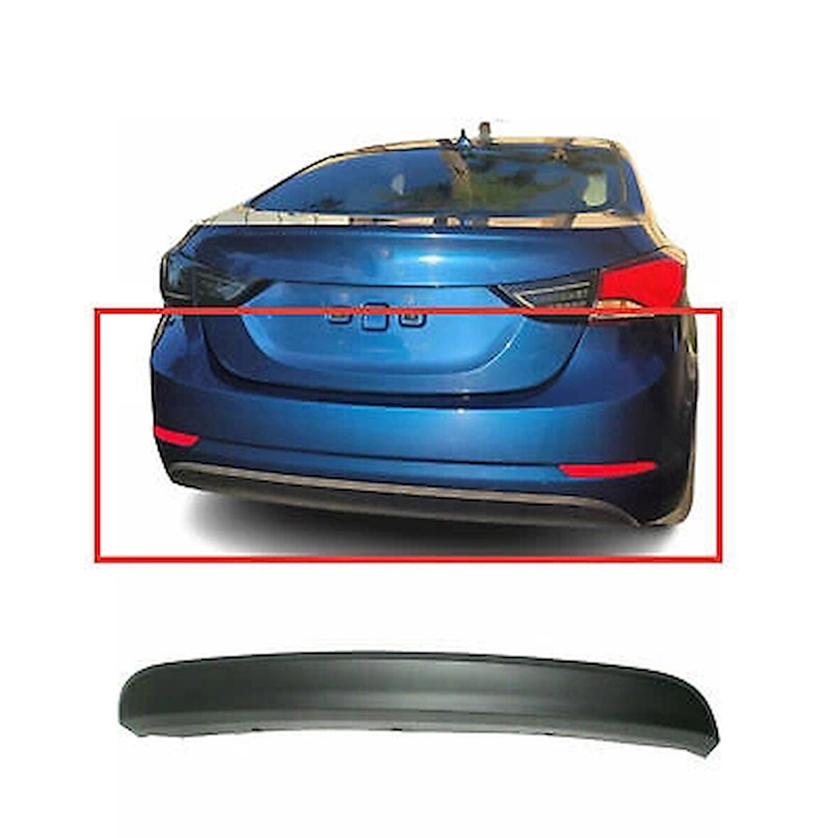Hyundai Elantra- 2011-2015  Karlık (Arka Tampon Altı) Siyah (Tyg) (Oem No:866123X700)