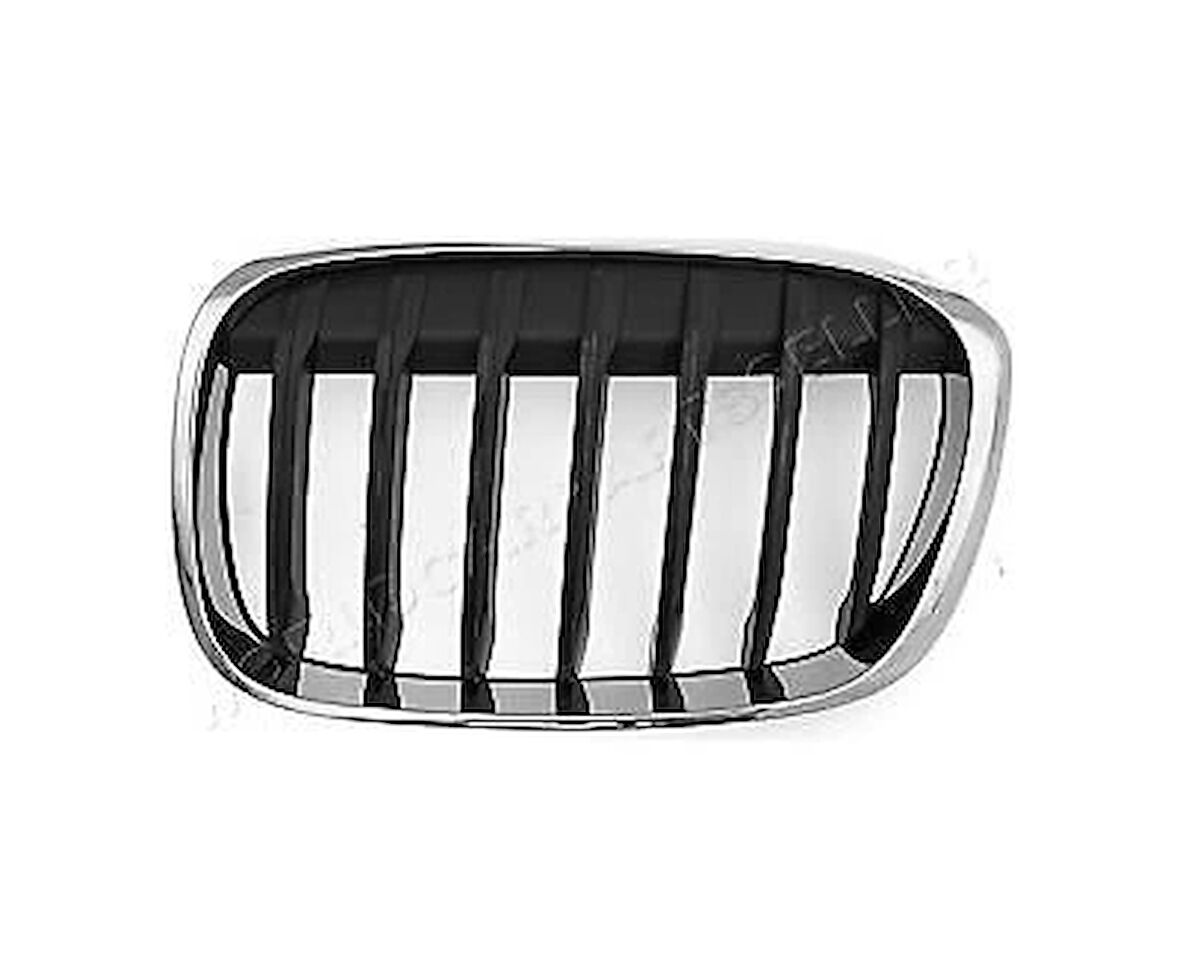 Bmw  X1   X1  2015-2018  Ön Panjur Sol Siyah/Nikelaj Çıtalı (Tyg) (Oem No:51137354823)