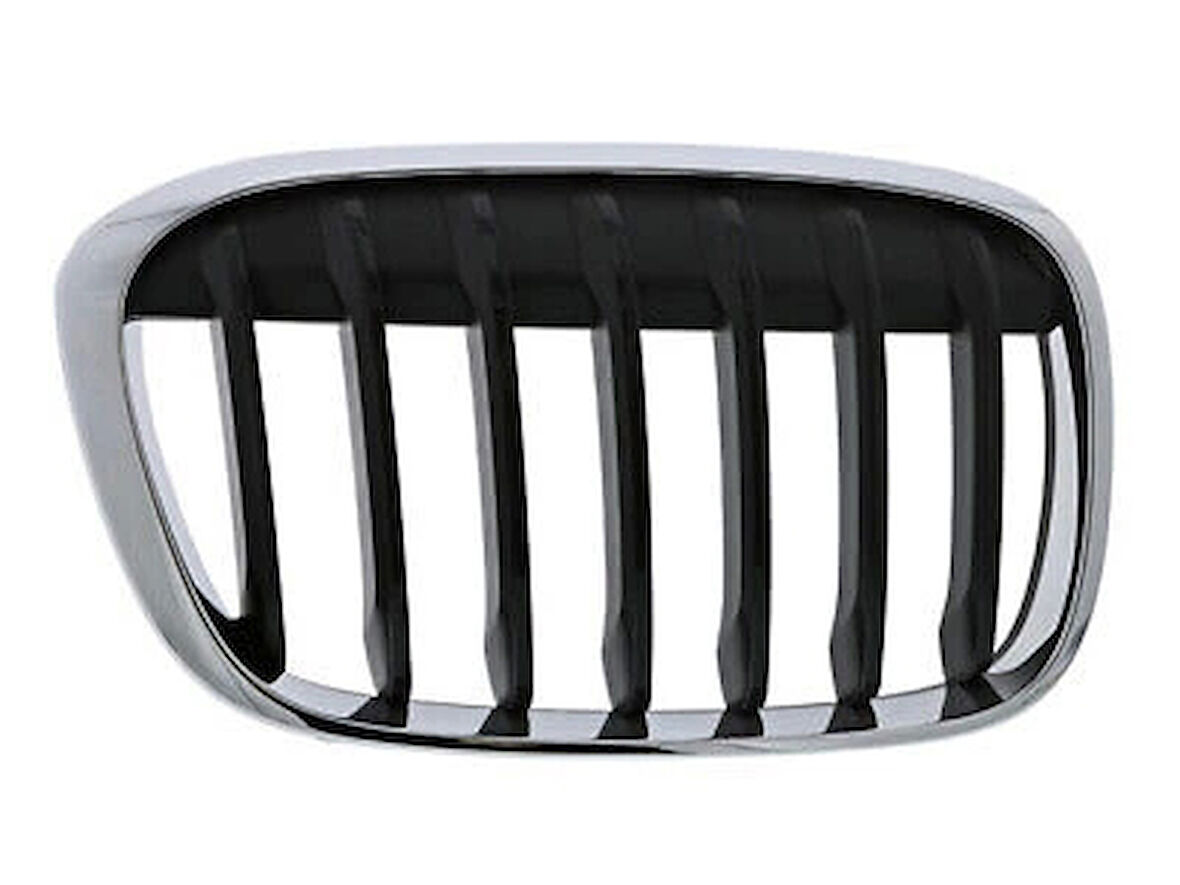 Bmw  X1   X1  2015-2018  Ön Panjur Sağ Siyah/Nikelaj Çıtalı (Tyg) (Oem No:51137354824)