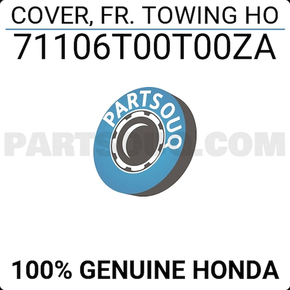 Honda City- 2021-2024  Ön Tampon Çeki Demiri Kapağı (My) (Oem No:71106T00T00Za)