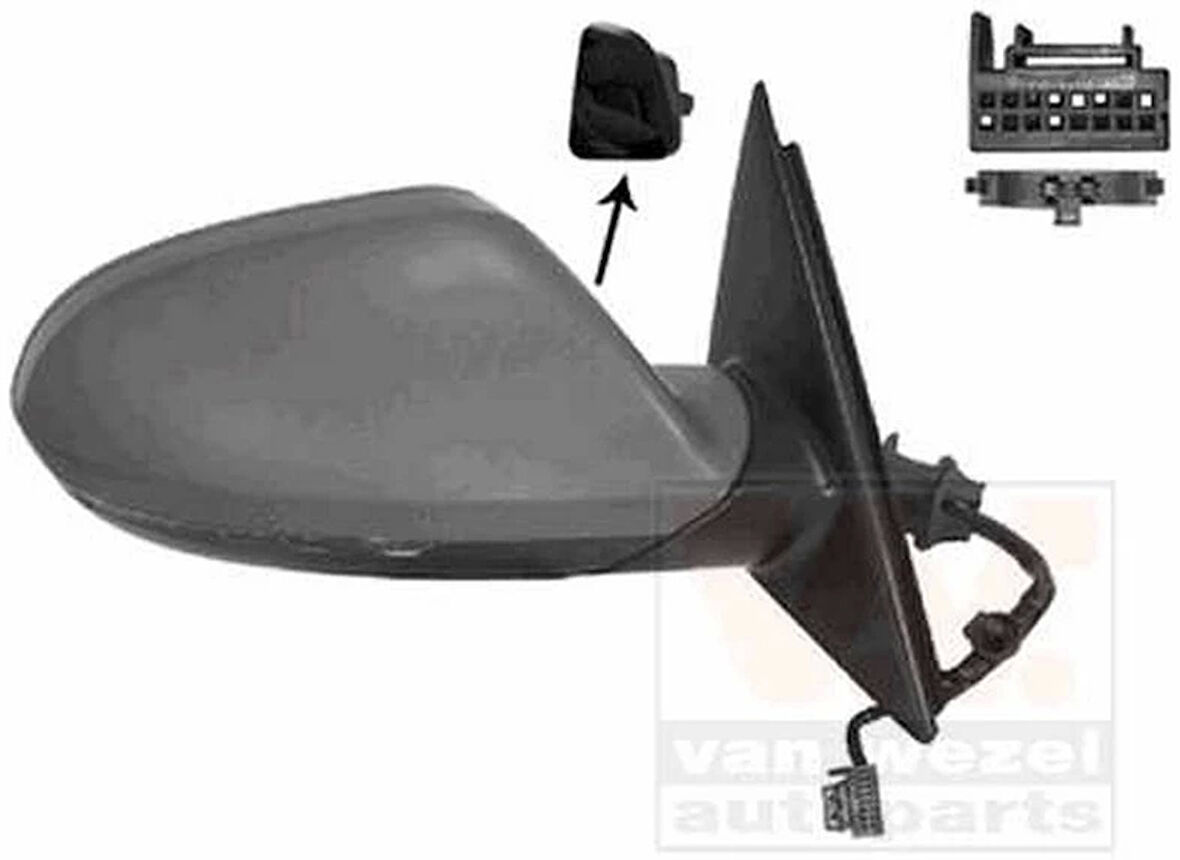 A6 Elektrikli Ayna 2013-2016 Astarlı Sinyalli Kör Noktalı Sağ Oem No:4G1857410Aa01C