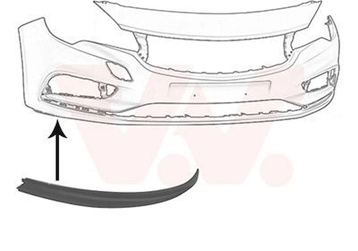 opel astra- k- hb- 2016-2019  ön panjur yuvası iç (panjur gövdesı) (tw) Oem No (13448088)