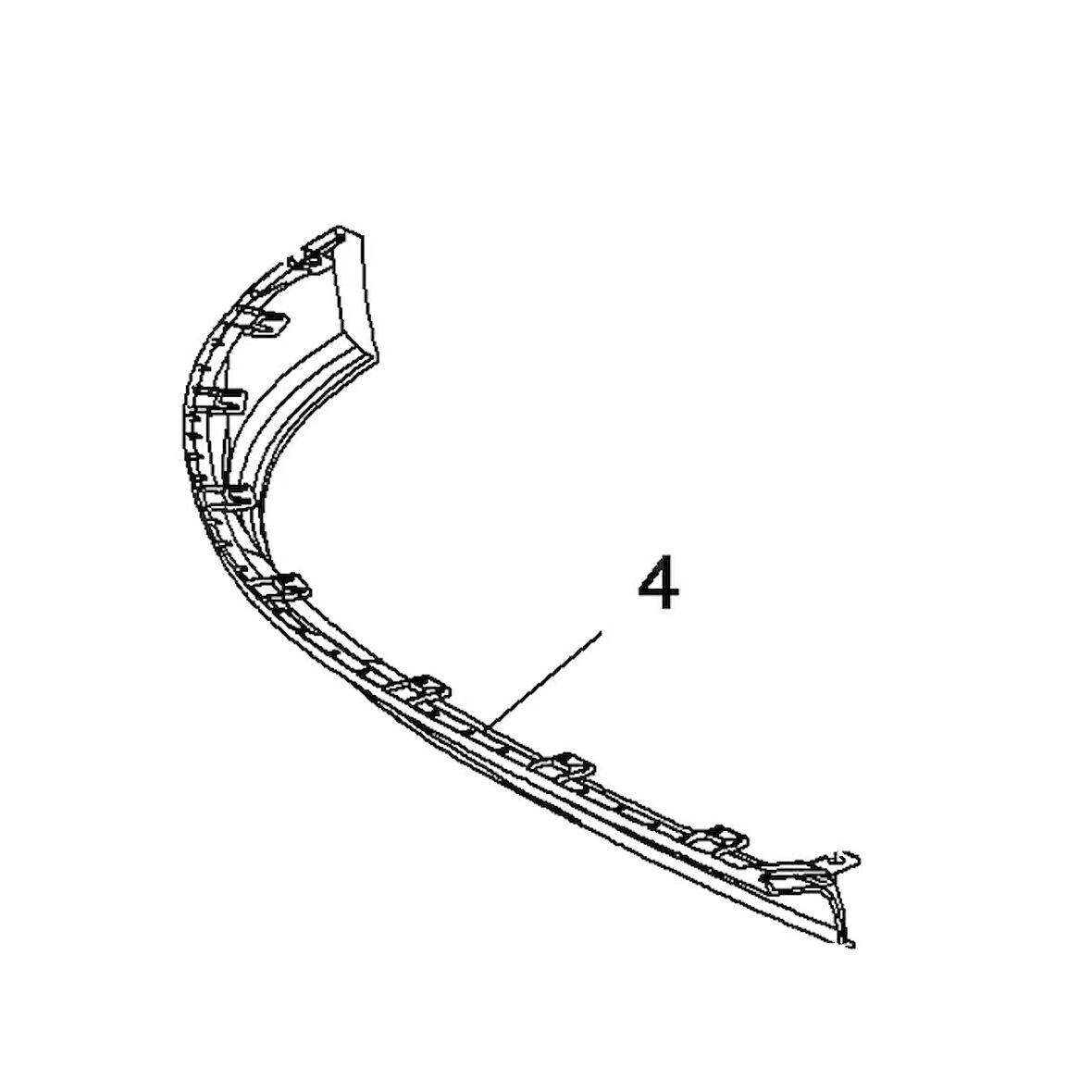 Opel Astra K 2016-2021 Tampon Alt Lastiği Ön Sol Oem No (39163589)