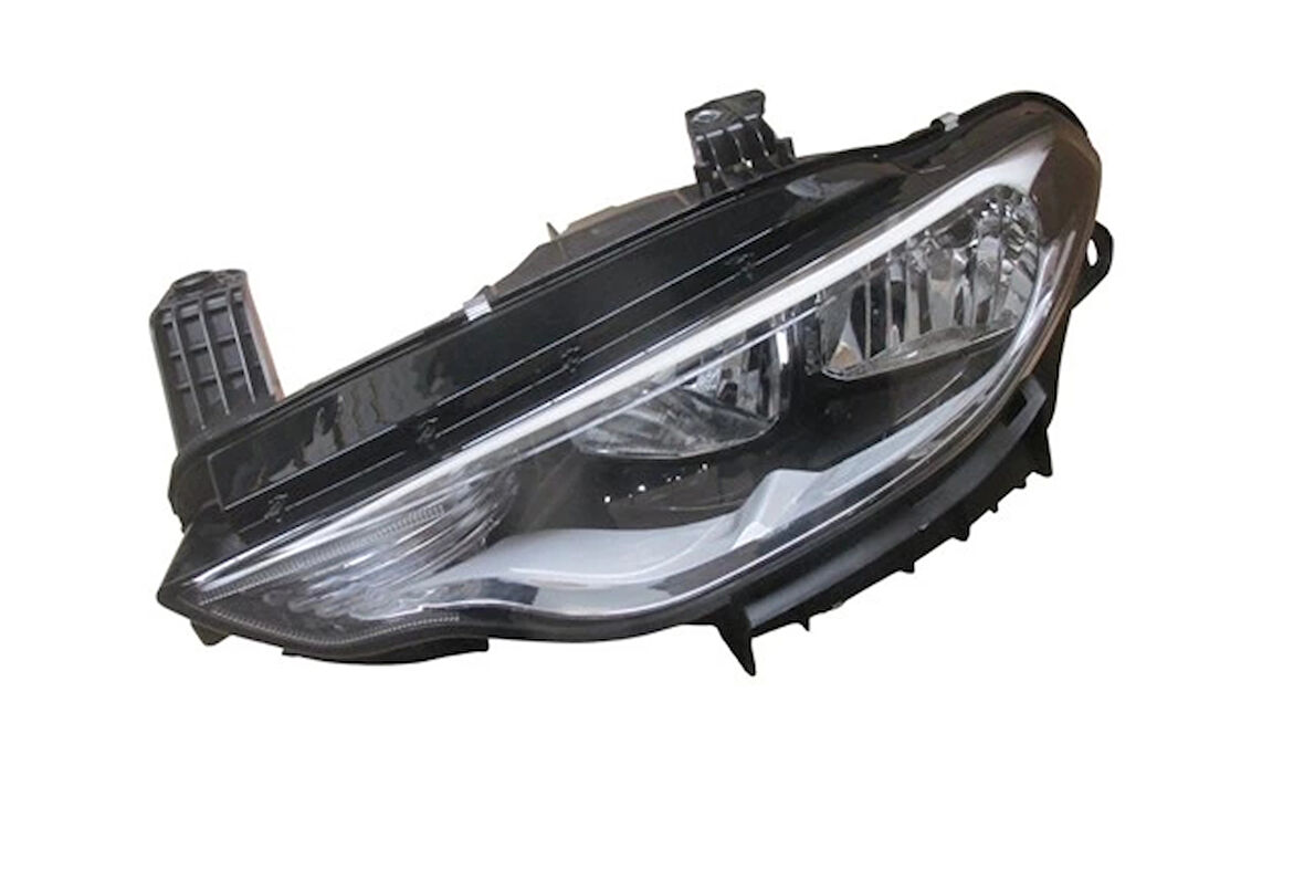 fiat egea- sd/hb/sw- 2015-2020  far lambası sol elektrikli/motorlu (sıyah/nikelajlı) (h7/h15) (rıa) Oem No (51984488)