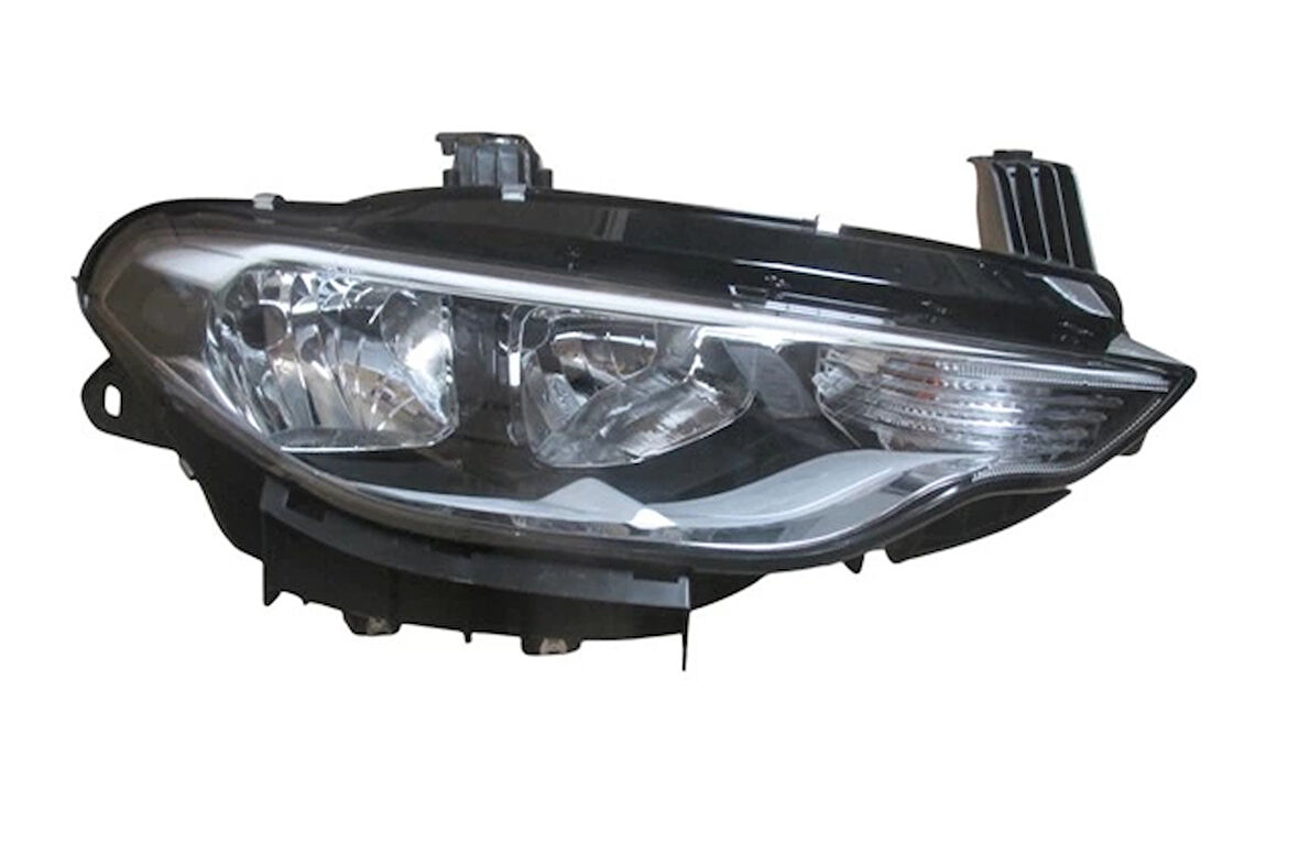fiat egea- sd/hb/sw- 2015-2020  far lambası sağ elektrikli/motorlu (sıyah/nikelajlı) (h7/h15) (rıa) Oem No (51984489)