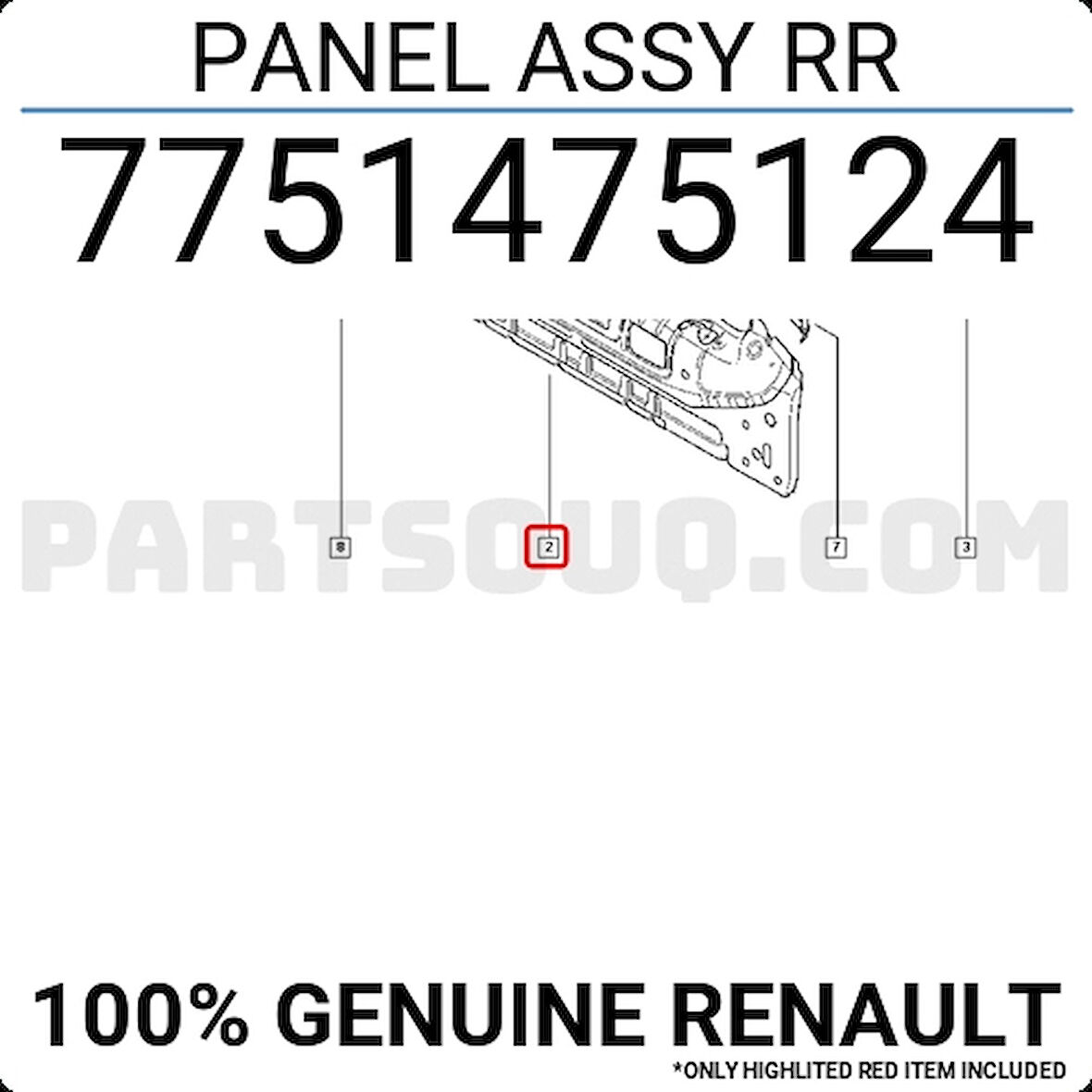 Renault Kangoo 1998-2003 Tampon Demiri Ön Oem No (7751468896)