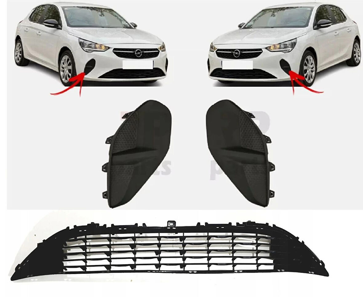 opel corsa- f- 2020-2023  ön tampon panjuru orta kapağı (radar kapağı)(tw) Oem No (9829800080)