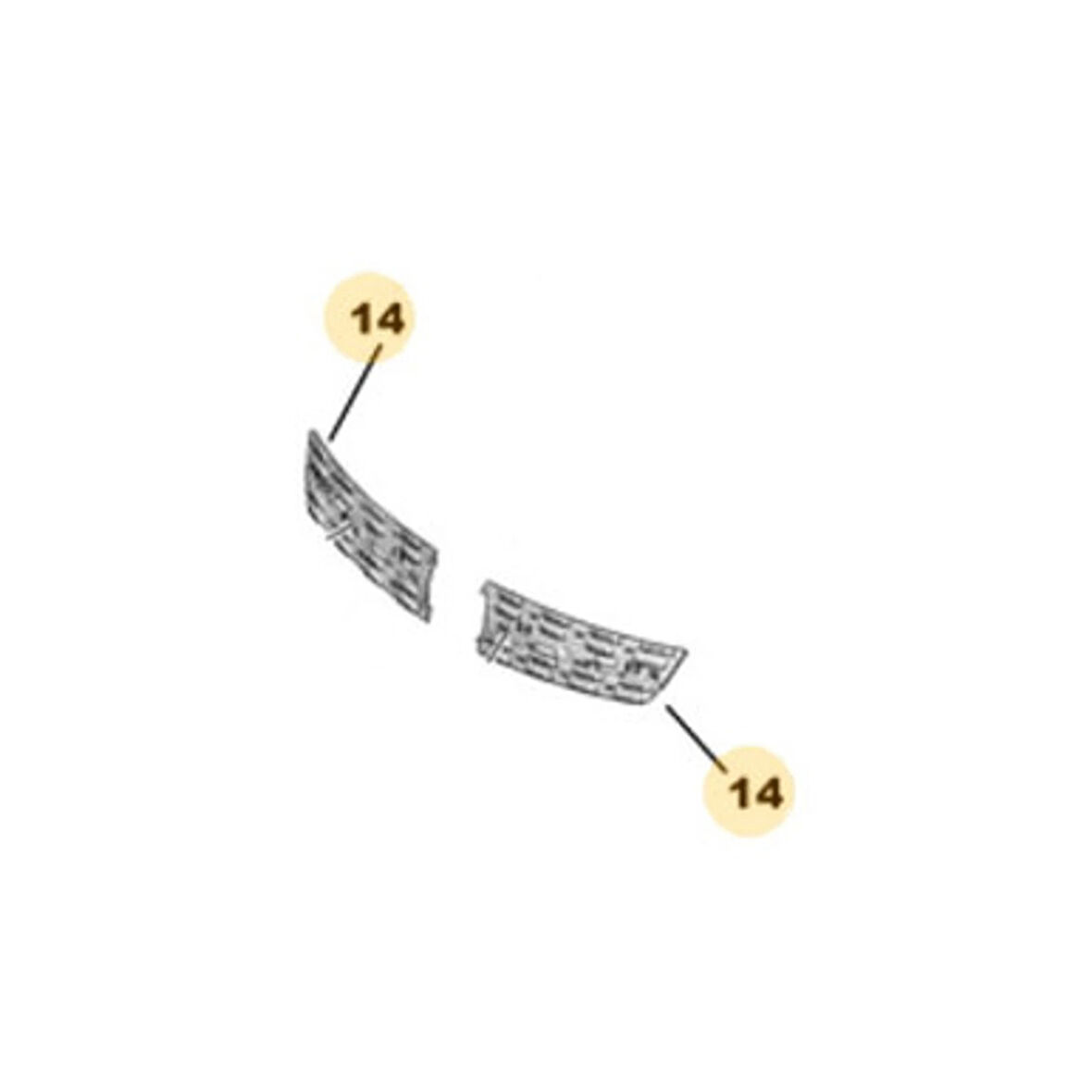 opel vıvaro- 2020-2024  ön panjur sıyah nıkelaj çıtalı (tw) Oem No (9833128477)