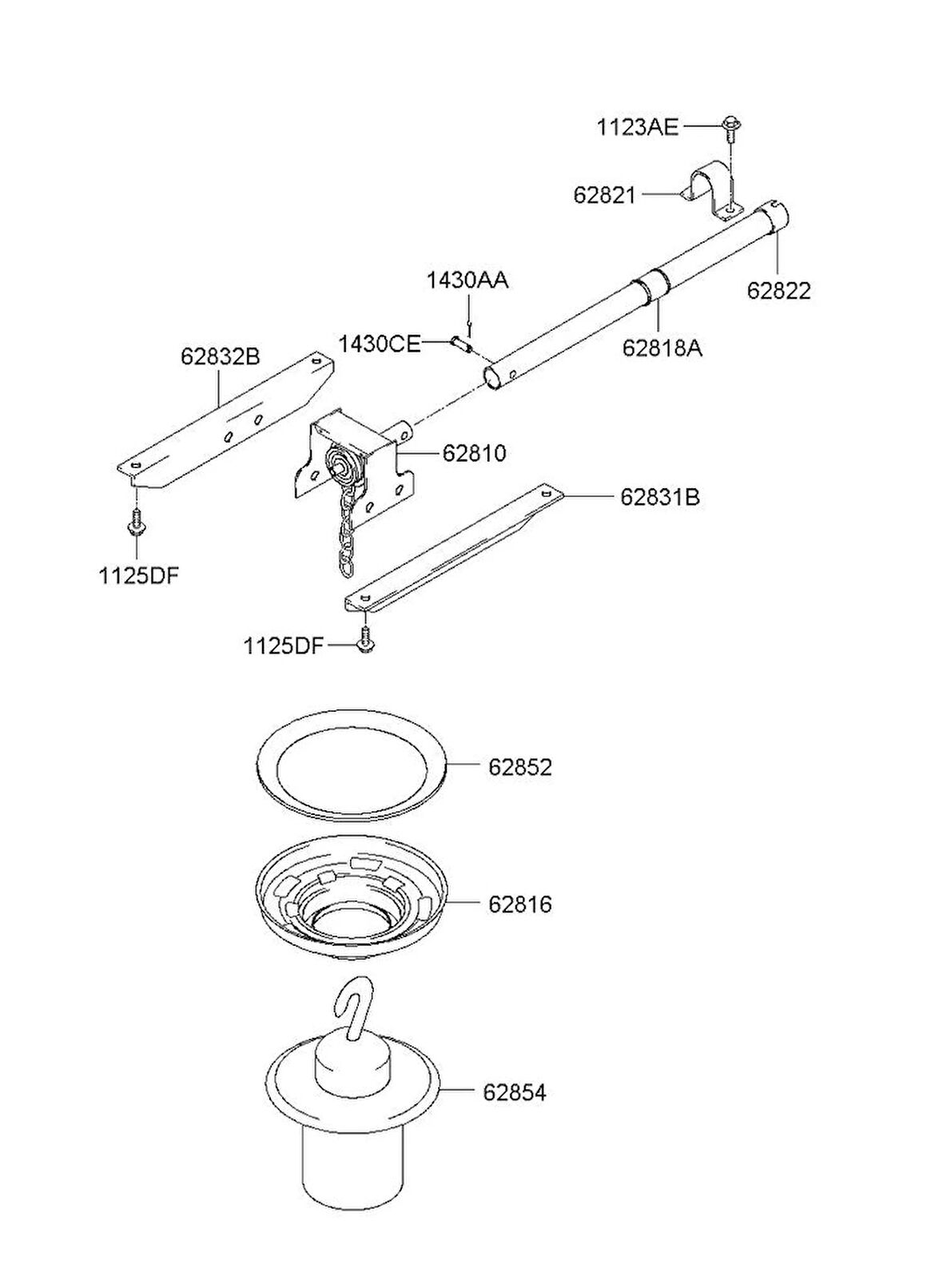 Renault Clio 2019 Sonrası Ön Panel Bağlantı Braketi Takım Oem No (625542599R)