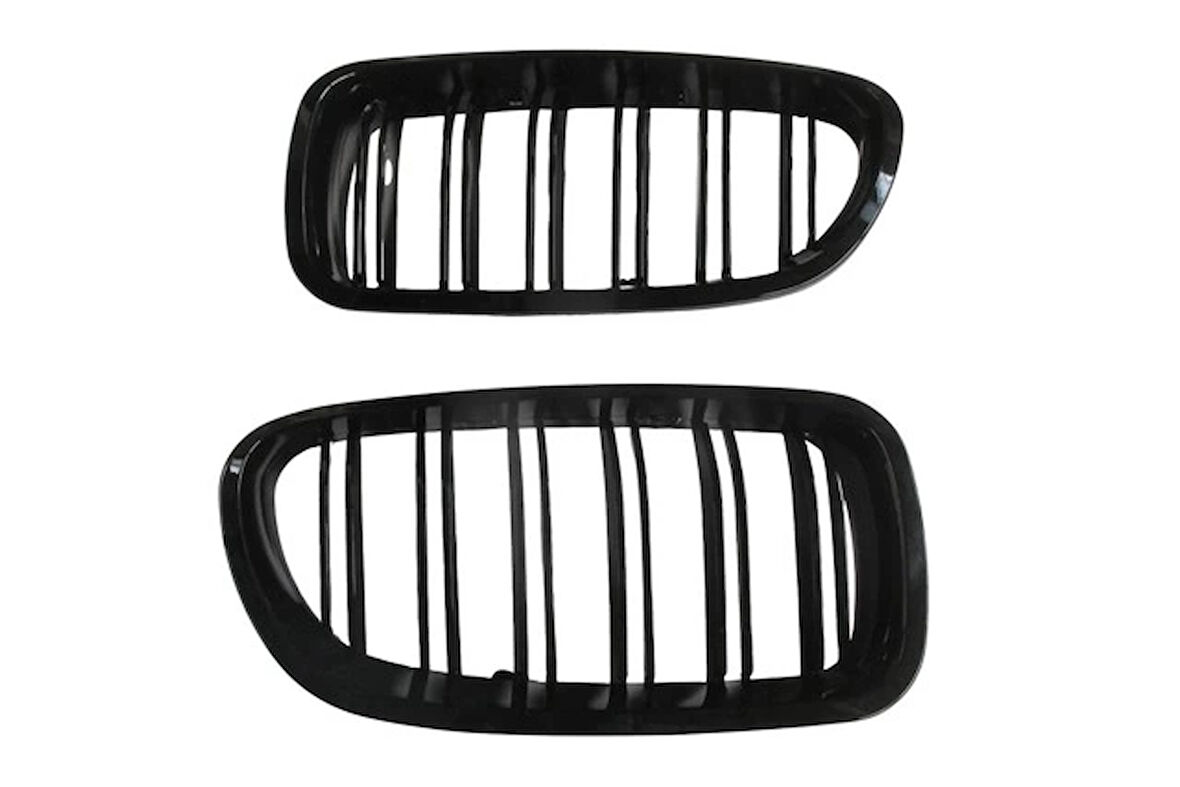 bmw 3 serı- 3 serisi- 2009-2011  ön panjur sağ/sol set (2 parça)pıano sıyah (çıft çıtalı) (lcı) Oem No (A0903198)