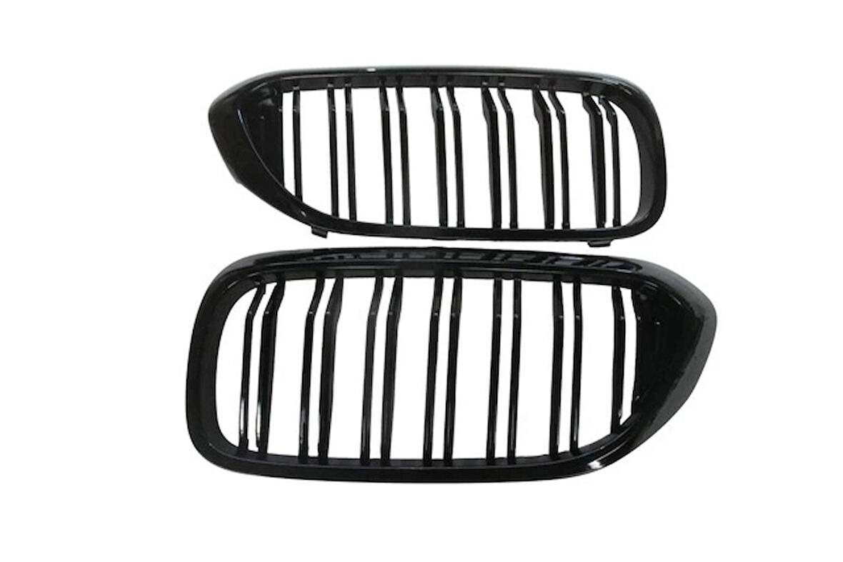 bmw 5 serı- 5 serisi- 2017-2020  ön panjur sağ/sol set (2 parça)parlak sıyah (çıft çıtalı) (m5) Oem No (A2303192)