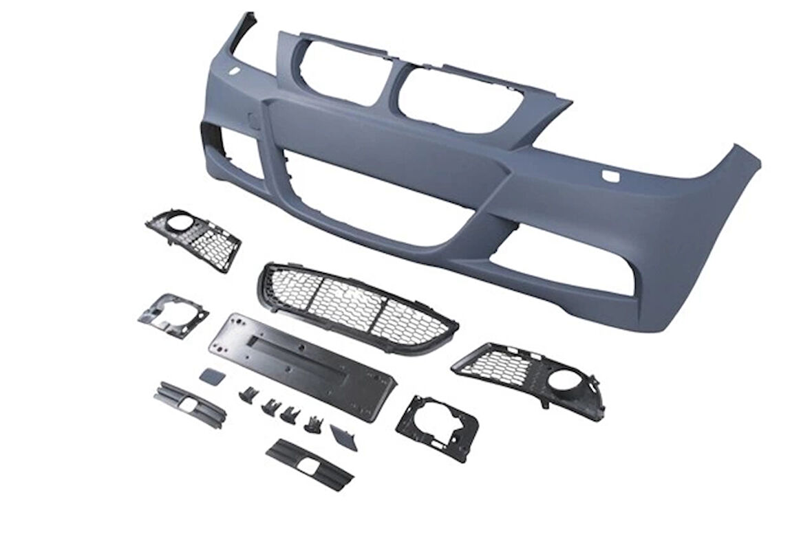 bmw 3 serı- 3 serisi- 2009-2011  ön tampon astarlı (sisli/f.yık.lı/sıs kapaklı/ızgaralı/plaka pls) m-tech/lcı Oem No (A51117900937S1)