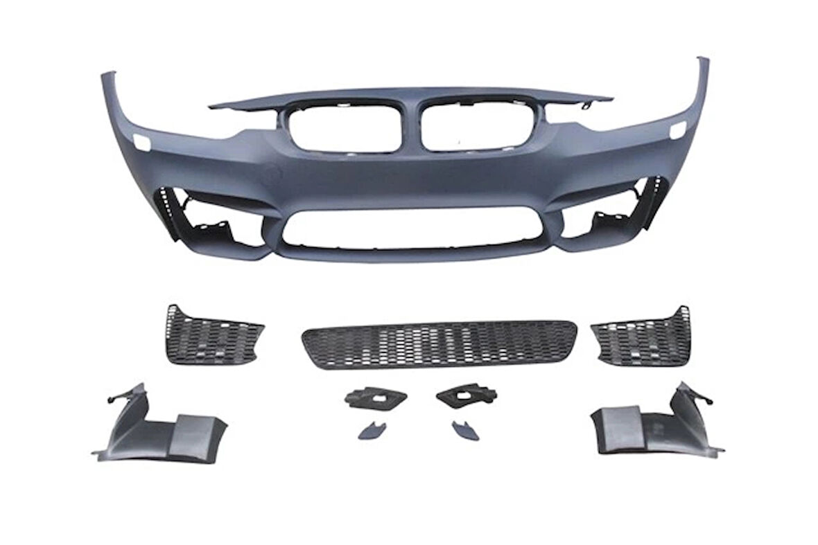 bmw 3 serı- 3 serisi- 2012-2018  ön tampon astarlı (sıs delıksız kapak/ızgaralı/f.yık.lı/çek.kapaklı)m3/style Oem No (A51118058802S1)