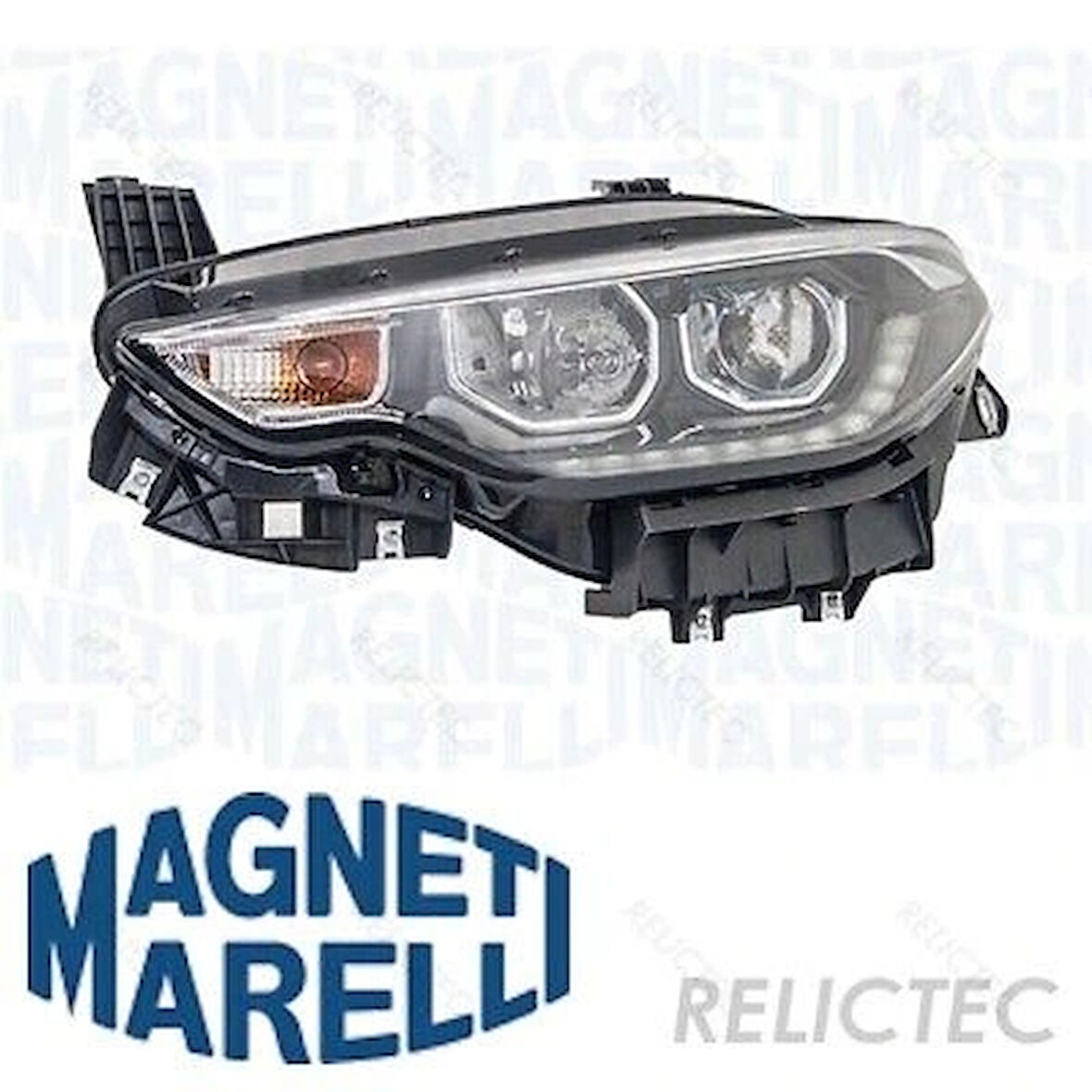 Fiat Egea 2016- Far Motorlu Ledli Siyah Sol Oem No (52145166)