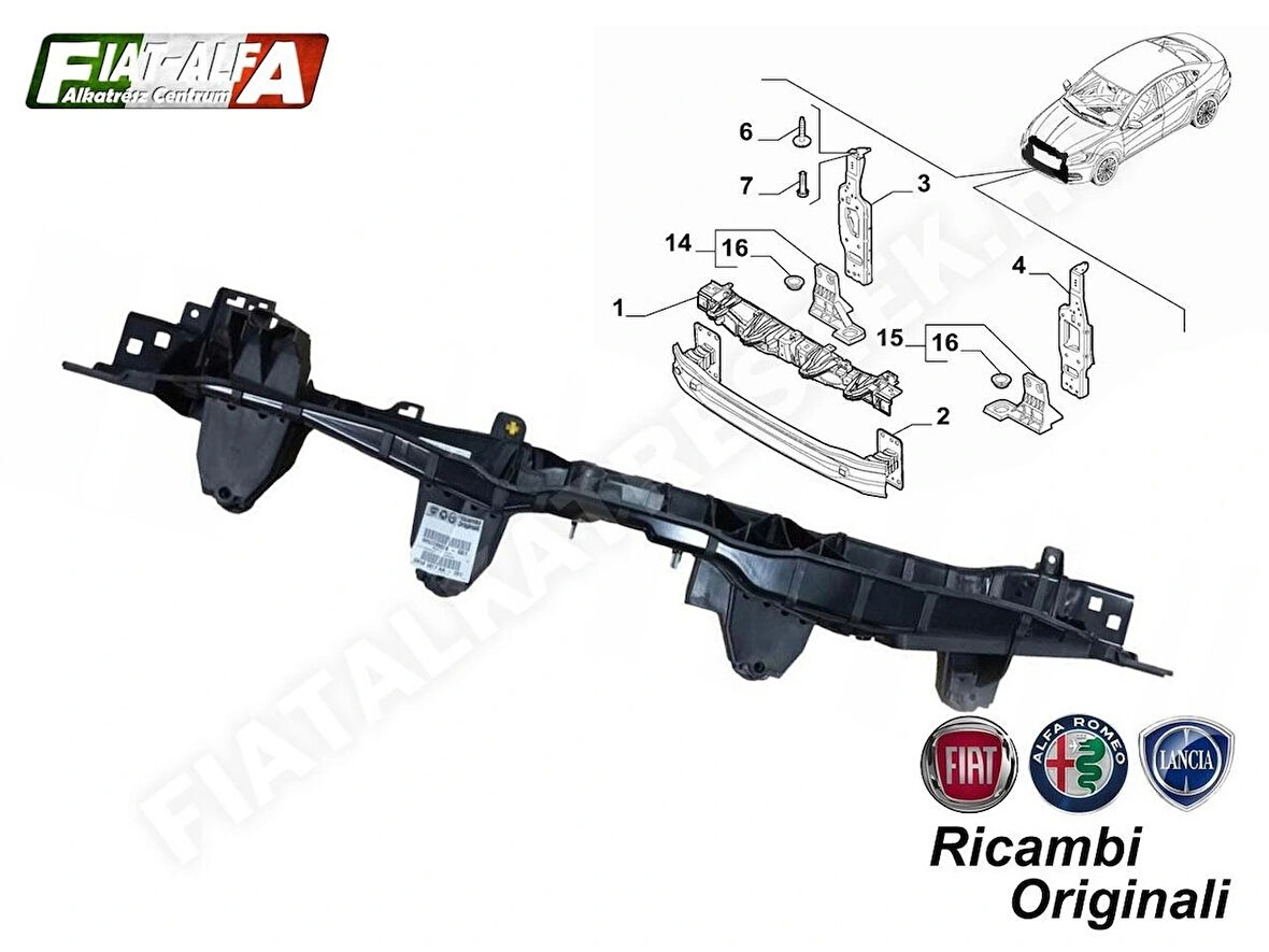 Egea Ön Panel Üst Saclı 2016- Oem No (52005554)