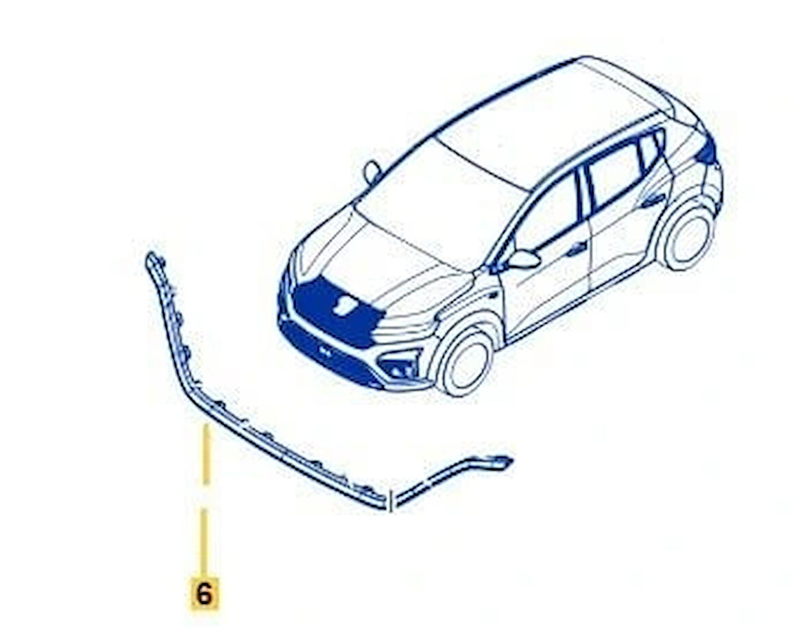 Taliant Ön Panjur Alt Bandı Siyah 2021- Oem No (623859762R)