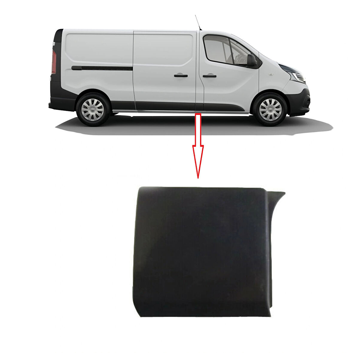 Traffıc 2014- Ön Kapı Arka Direk Bandı Sağ Oem No (768185709)