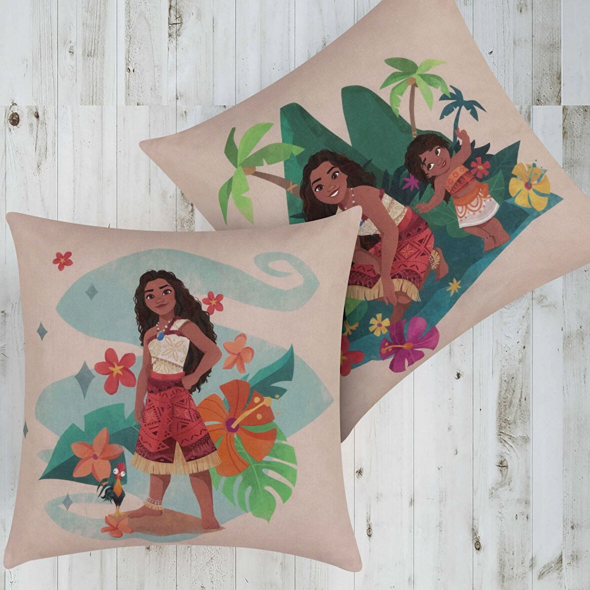 Lisanslı Disney Moana 40x40 Pamuk Kırlent