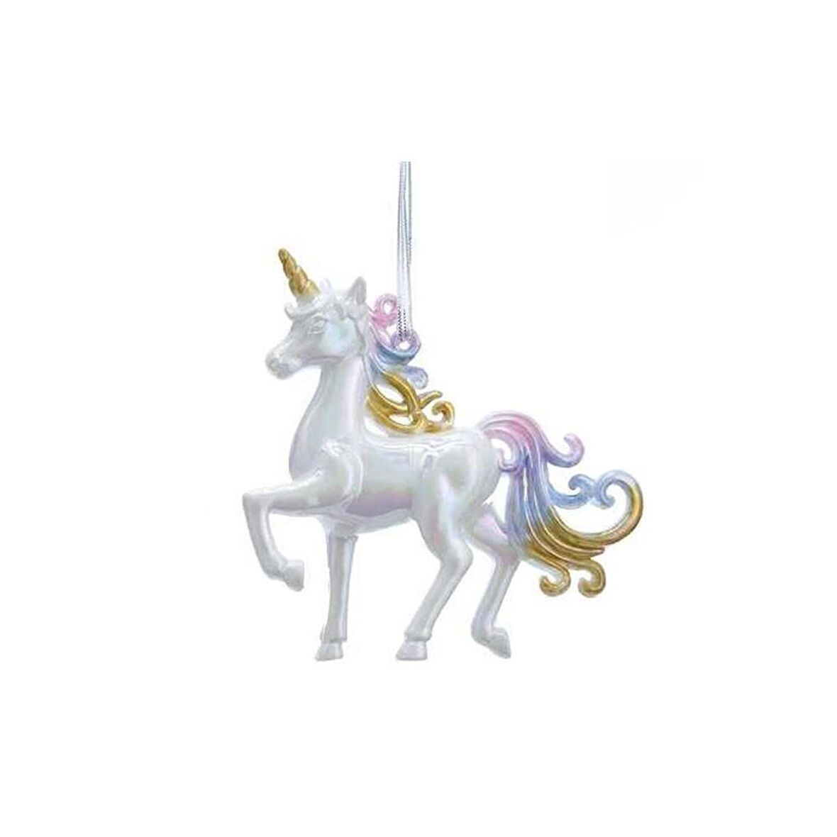 10cm Plastik Unicorn Yılbaşı Ağaç Süsü 1 Adet Mod.2