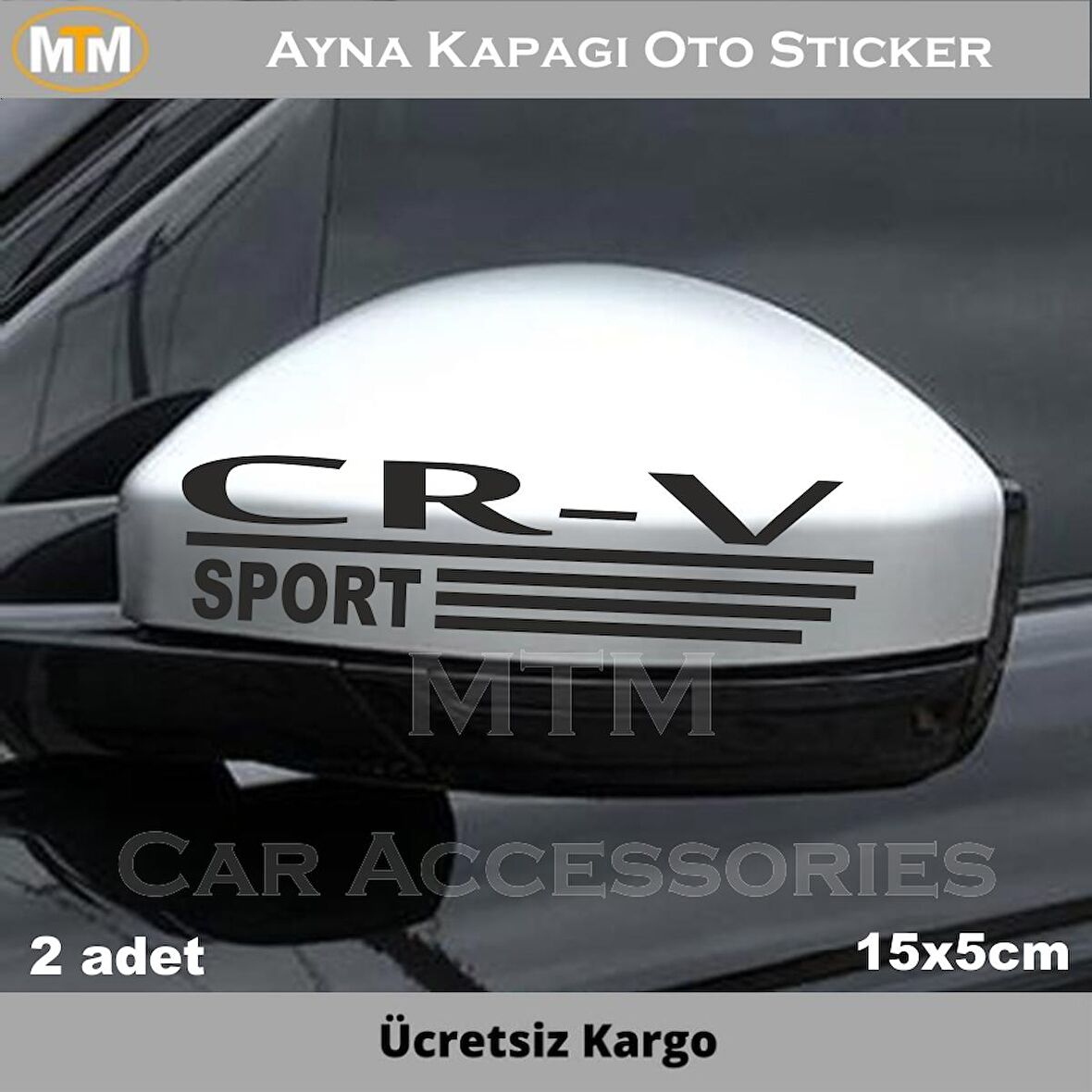 Honda Cr-v Ayna Kapağı Oto Sticker (2 Adet)