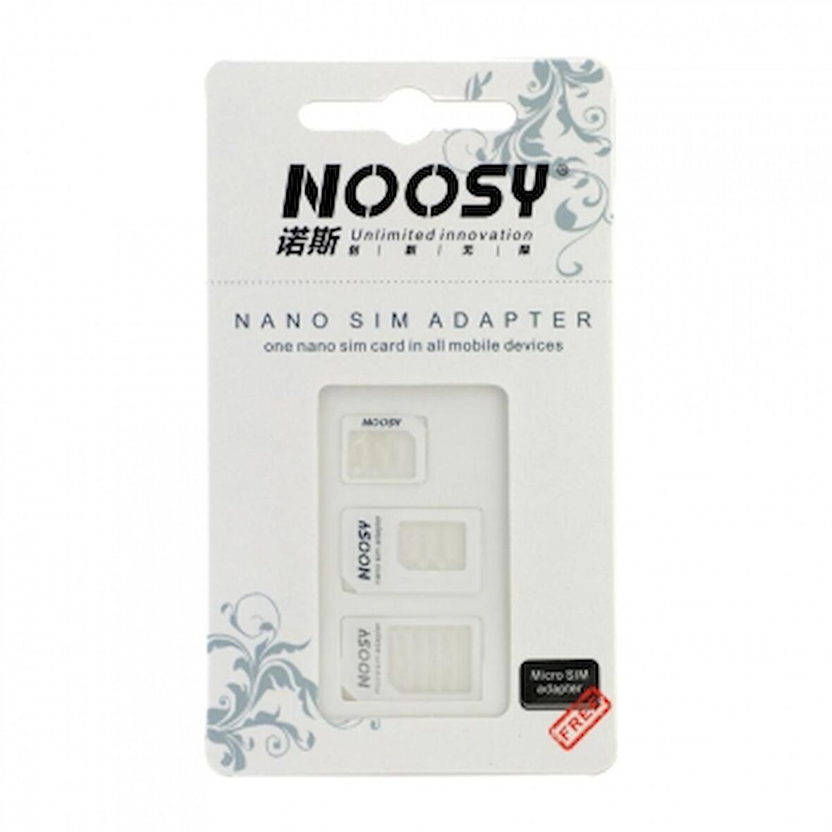 Noosy Nano Ve Micro Sim Kart Adaptörü