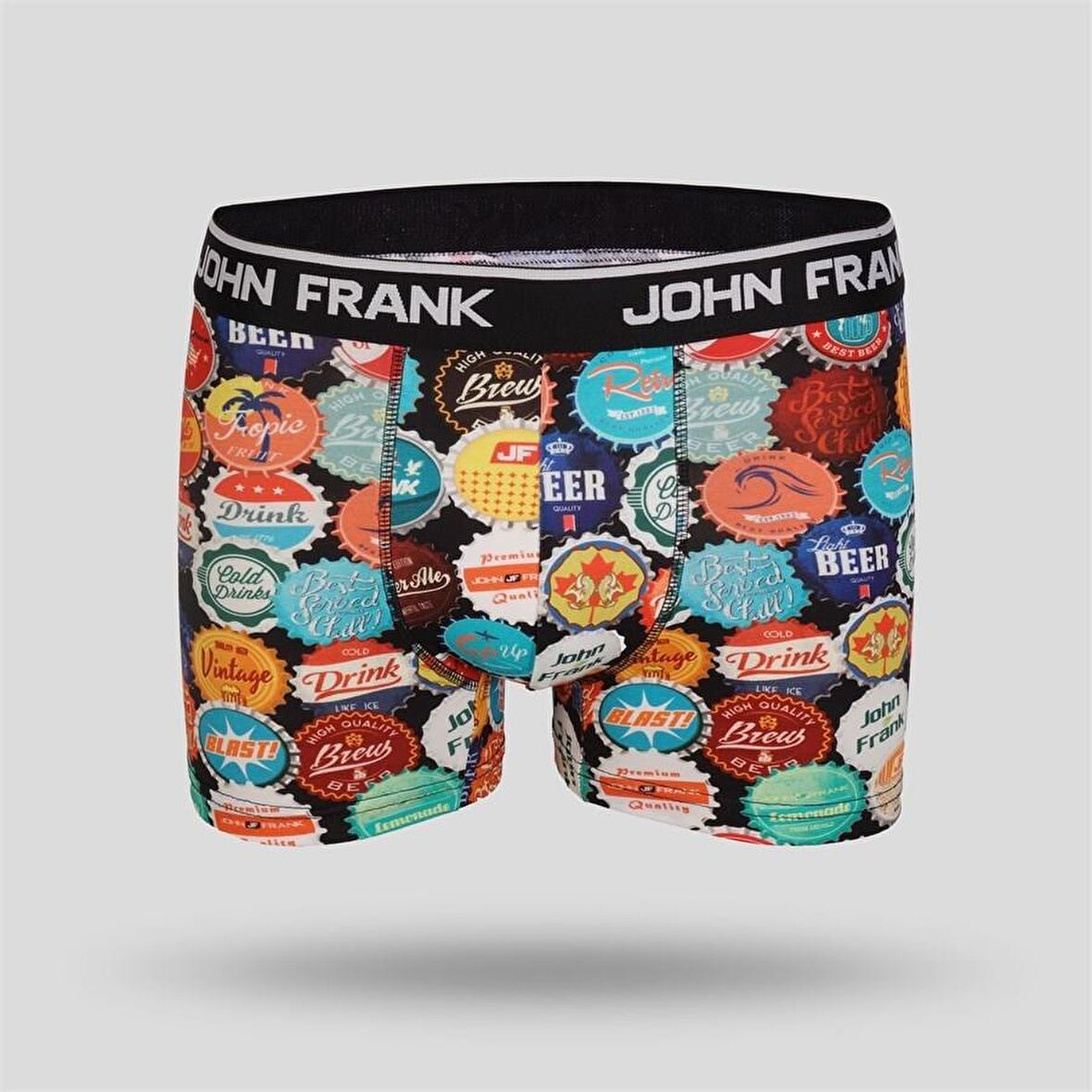 John Frank Dijital Erkek Boxer-Beercap