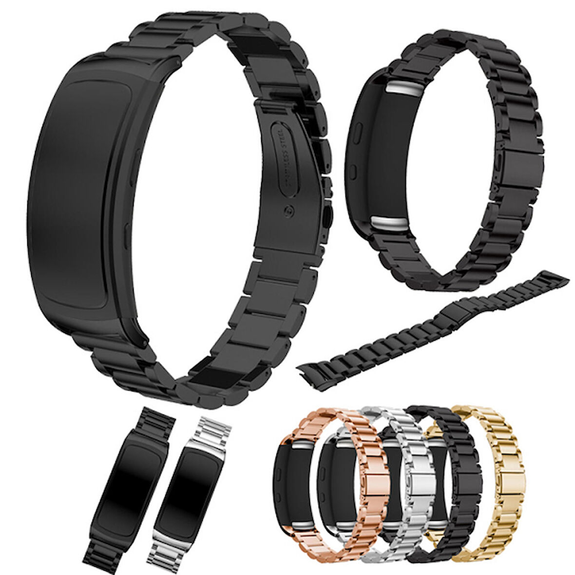 Ally Gear Fit 2 Sm-R360 Paslanmaz Çelik 3 Bakla Kayış Kordon